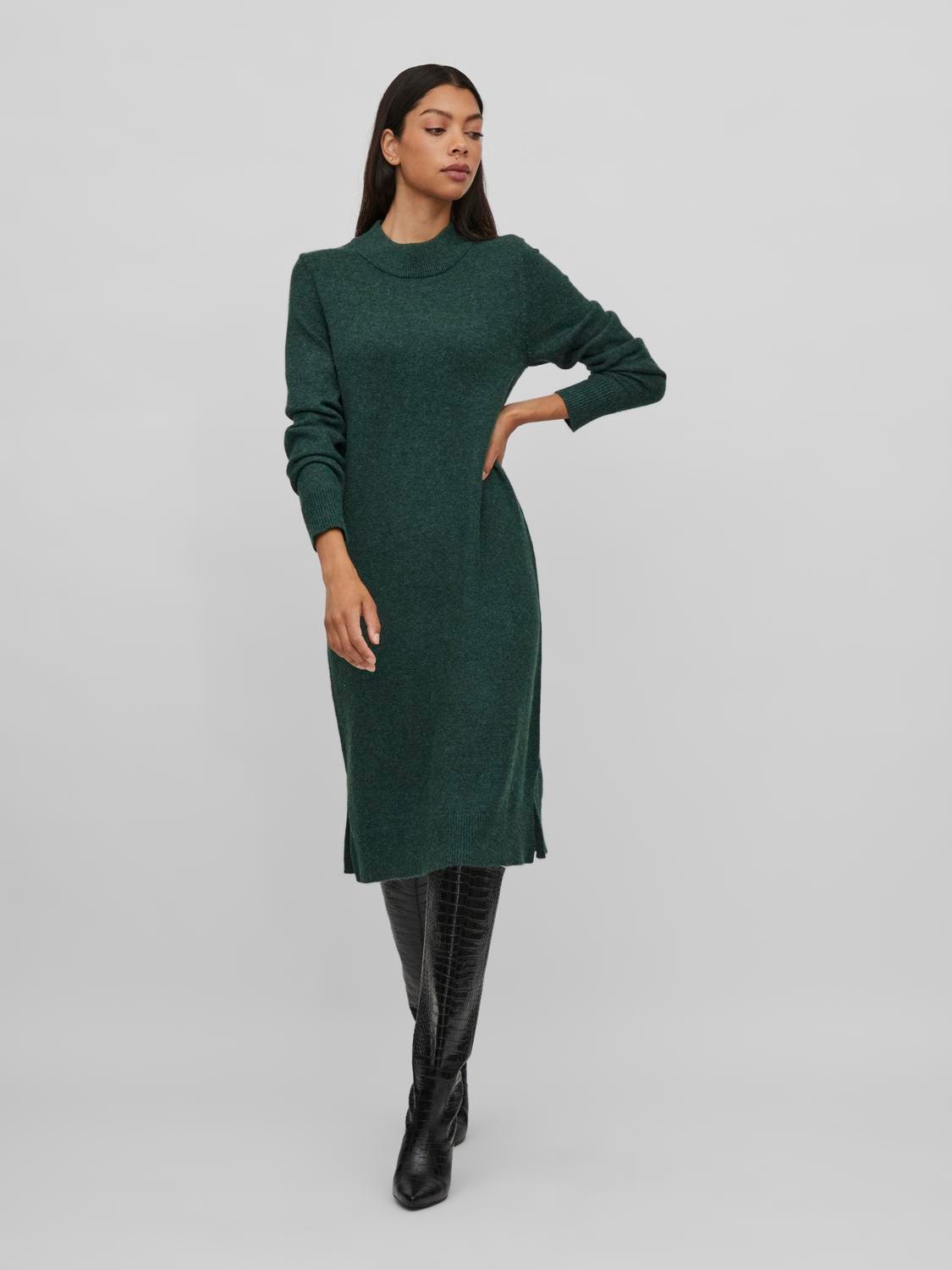 Vila Strickkleid "VIRIL CREW NECK L/S MIDI DRESS - NOOS"