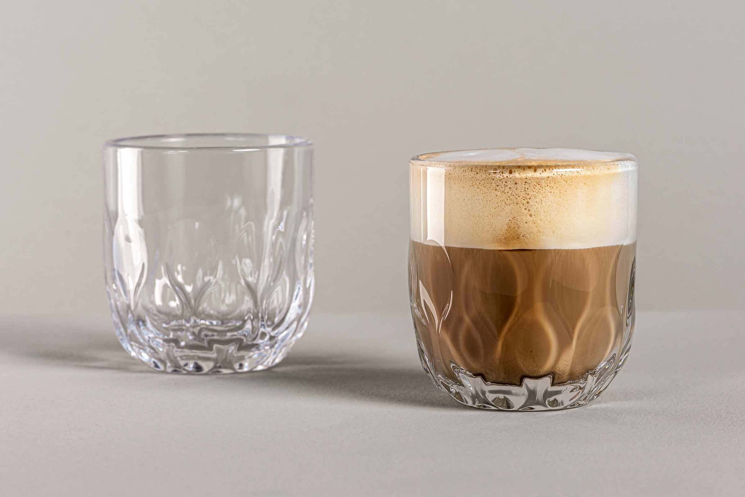 LEONARDO Latte-Macchiato-Glas »Kaffeegläser (3) Gocce 220 ml 2er Set transparent«