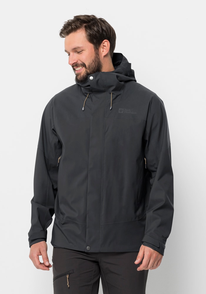 Jack Wolfskin Trekkingjacke "KAMMWEG 2L JKT M", mit Kapuze