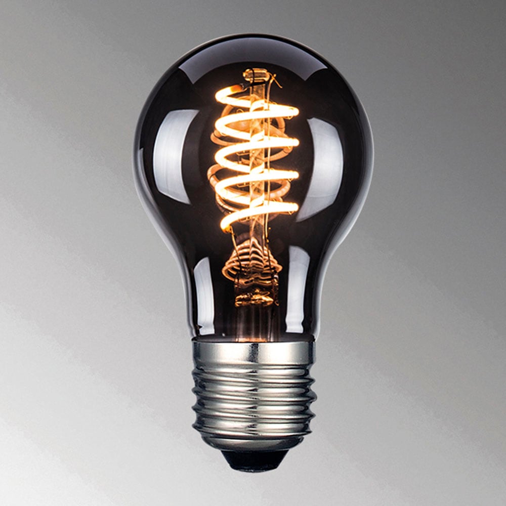 LED-Leuchtmittel, E27, 1 St., Lampe, Leuchtmittel, rauchfarbenes Design, E27-Fassung,...