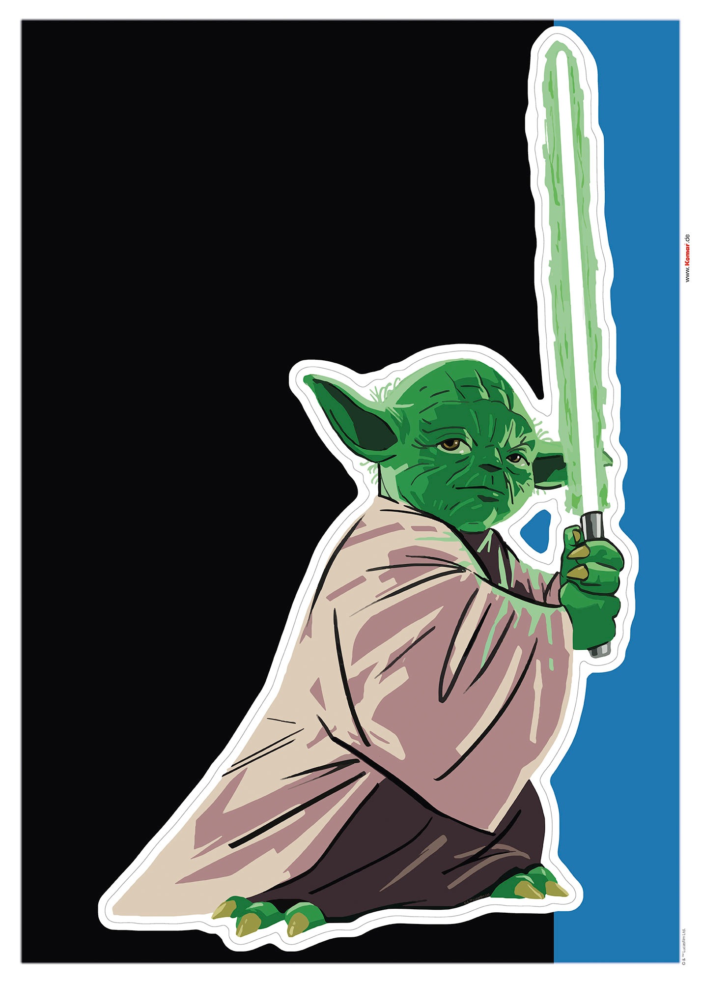Komar Wandtattoo »Star Wars Yoda training Se...