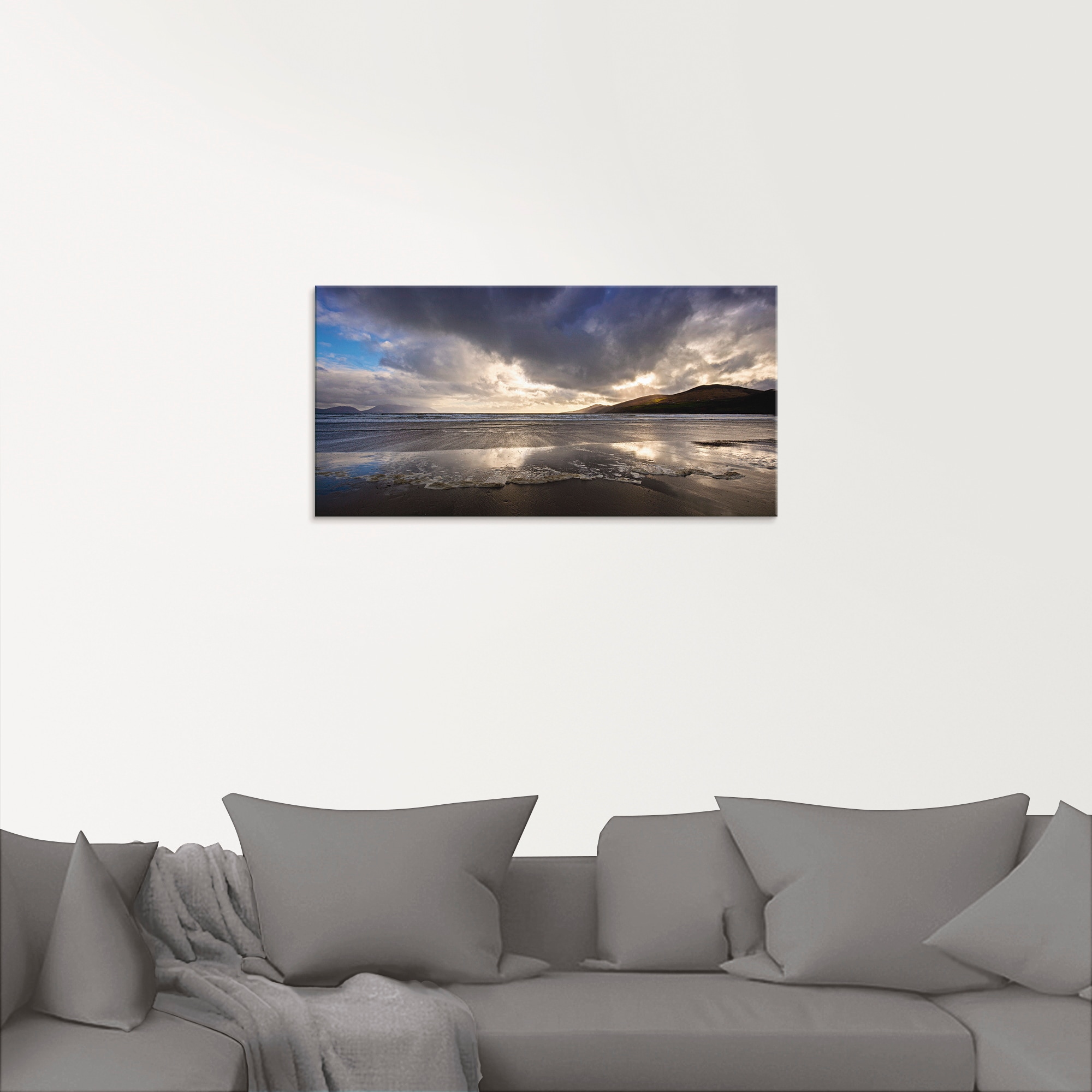 Artland Glasbild »Strandliebe II«, Strand, (1 St.), in verschiedenen Größen
