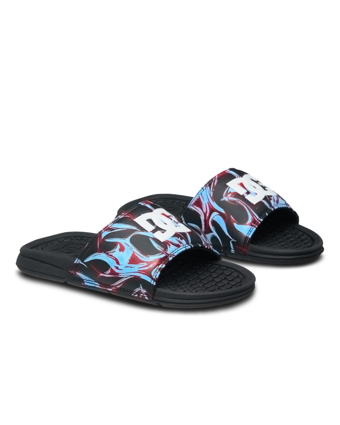 Sandale DC SHOES "Bolsa", Jungen, Gr. 6,5, blau, rot, weiß, Obermaterial:Obermaterial: Synthetikmaterial / Futter: Textil / Außensohle: EVA;, Schuhe Sandale