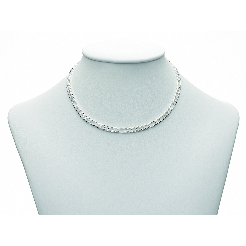 Adelia´s Silberkette »925 Silber Figaro Halskette 45 cm Ø 4,4 mm«
