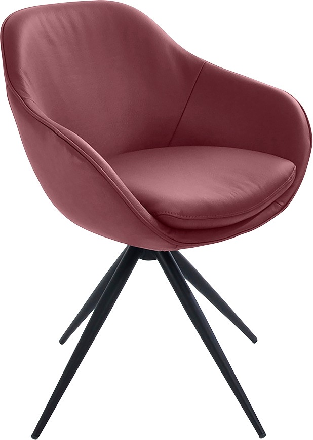 K+W Komfort & Wohnen Drehstuhl "ZOOM" () 4-Fuß Drehstuhl mit Gestell aus Me günstig online kaufen