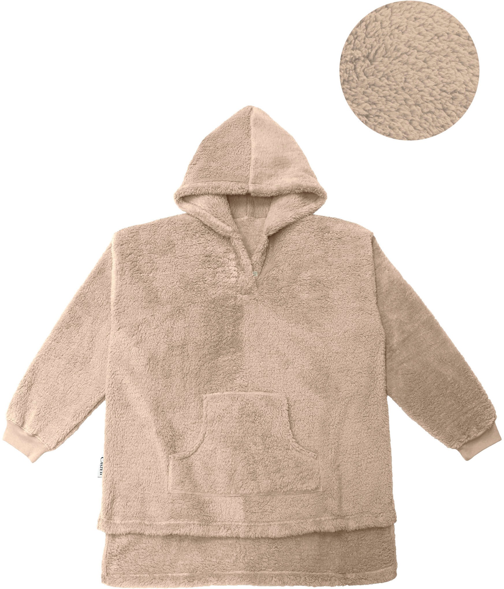 Castell - Markenbettwäsche Badeponcho »Polar Bear«, (1 St.), Sherpa Teddy Fleece Hoodie, Kuschelhoodie, Kuscheldecke, weich+wärmend