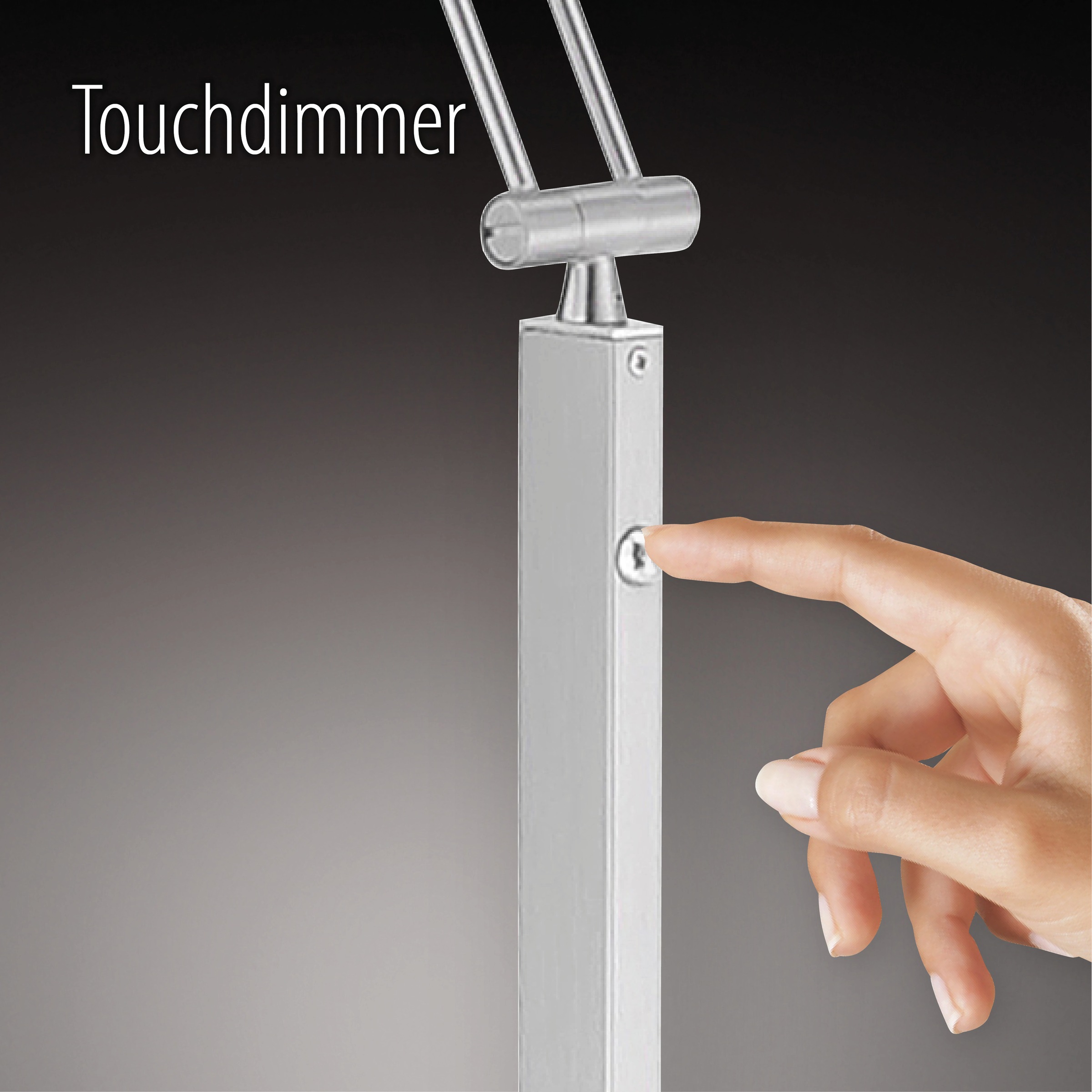 Leuchten Direkt Stehlampe »KELLY«, BAUR 1 über CCT Touchdimmer tunable | flammig-flammig, white, - dimmbar LED