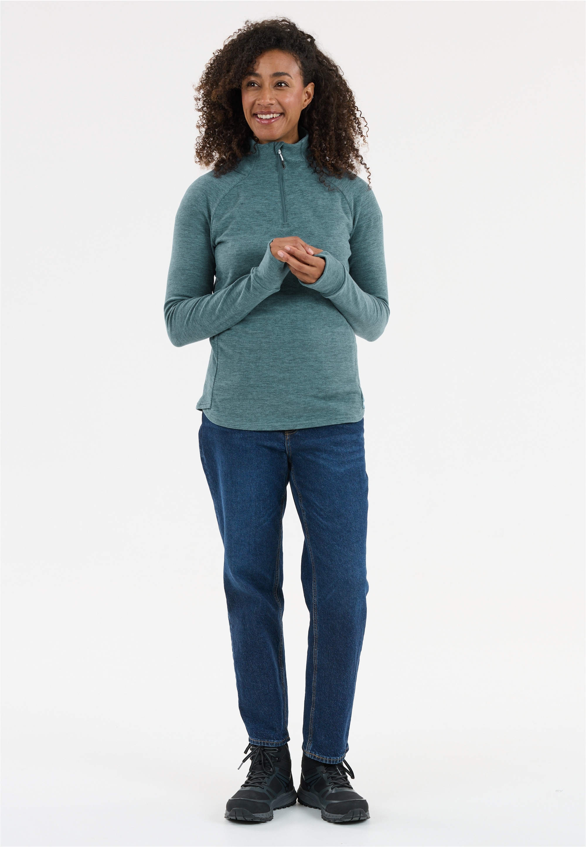 WHISTLER Funktionsshirt »Kajsa« mit wärmendem Stehkragen und Halbreißverschluss