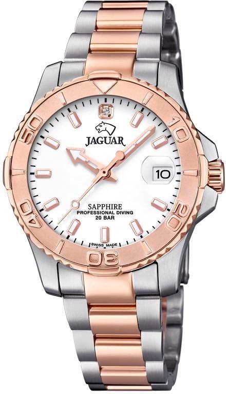 Jaguar Quarzuhr »Executive Diver, J871/1«, Armbanduhr, Damenuhr, Saphirglas, Swiss Made