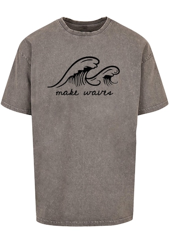 T-Shirt »Merchcode Herren Summer - Make waves Acid Washed Oversize Tee«, (1 tlg.)