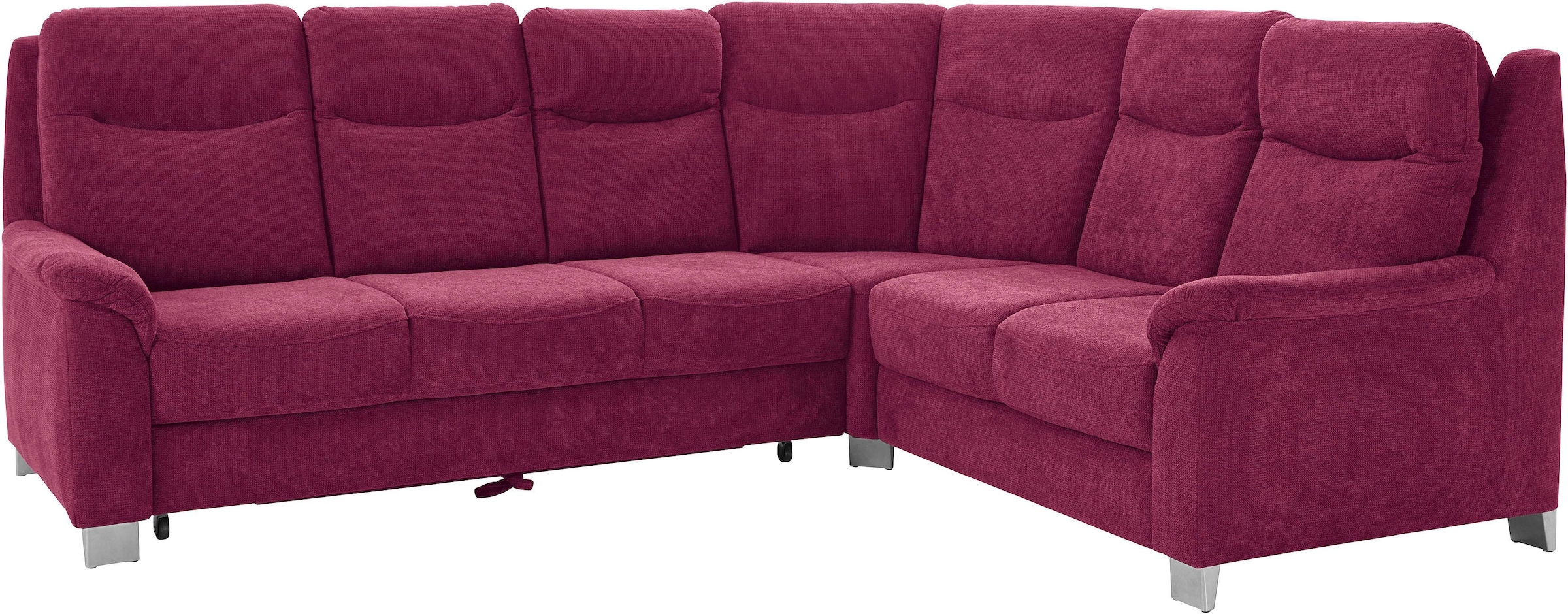 sit&more Ecksofa »Boccaccio L-Form«, mit Federkern und Kopfteilverstellung, wahlweise mit Bettfunktion