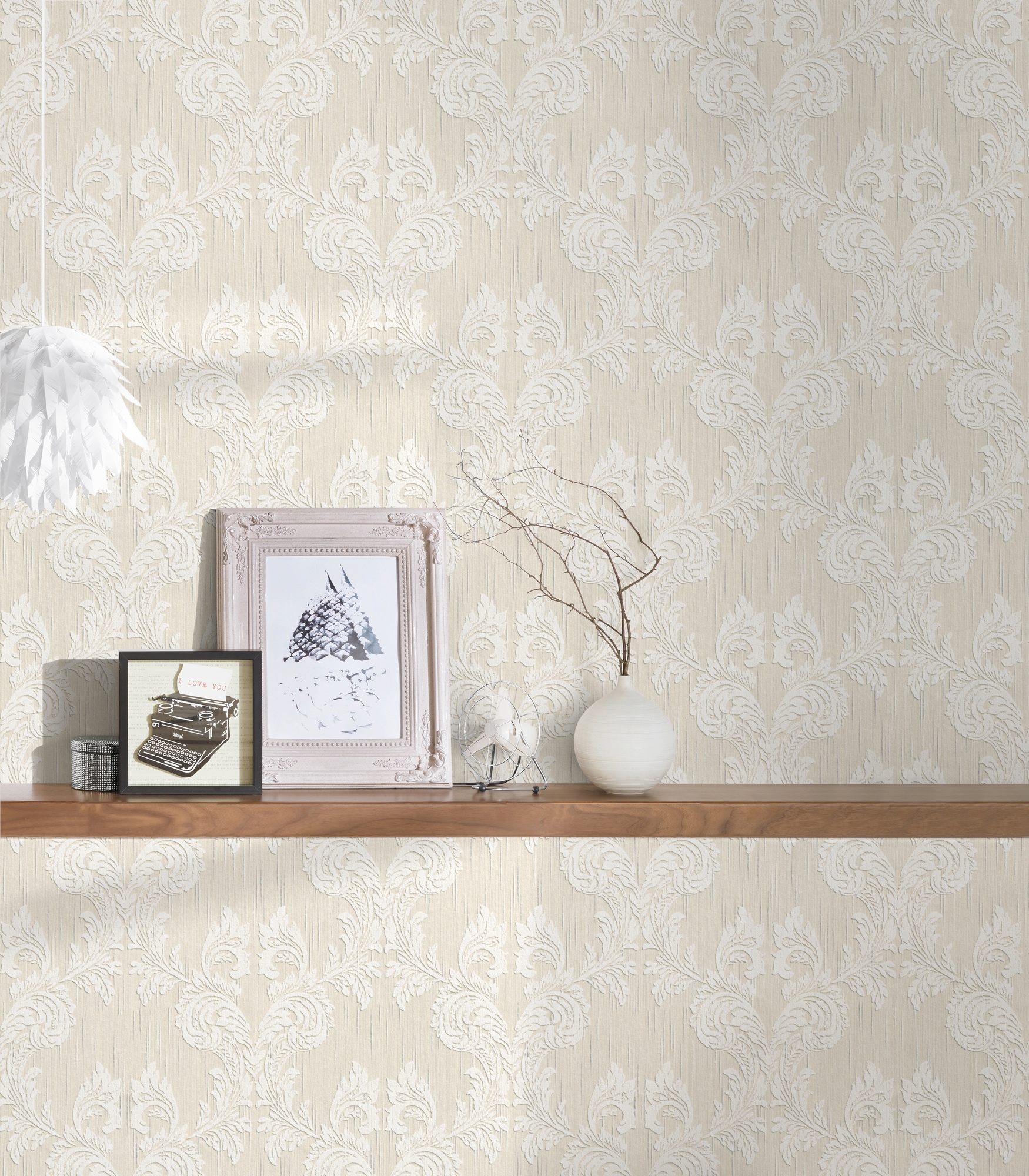 Architects Paper Textiltapete »Tessuto«, Barock-floral-gemustert, Tapete Barock Tapeten Wohnzimmer Schlafzimmer Küche modern Design Büro