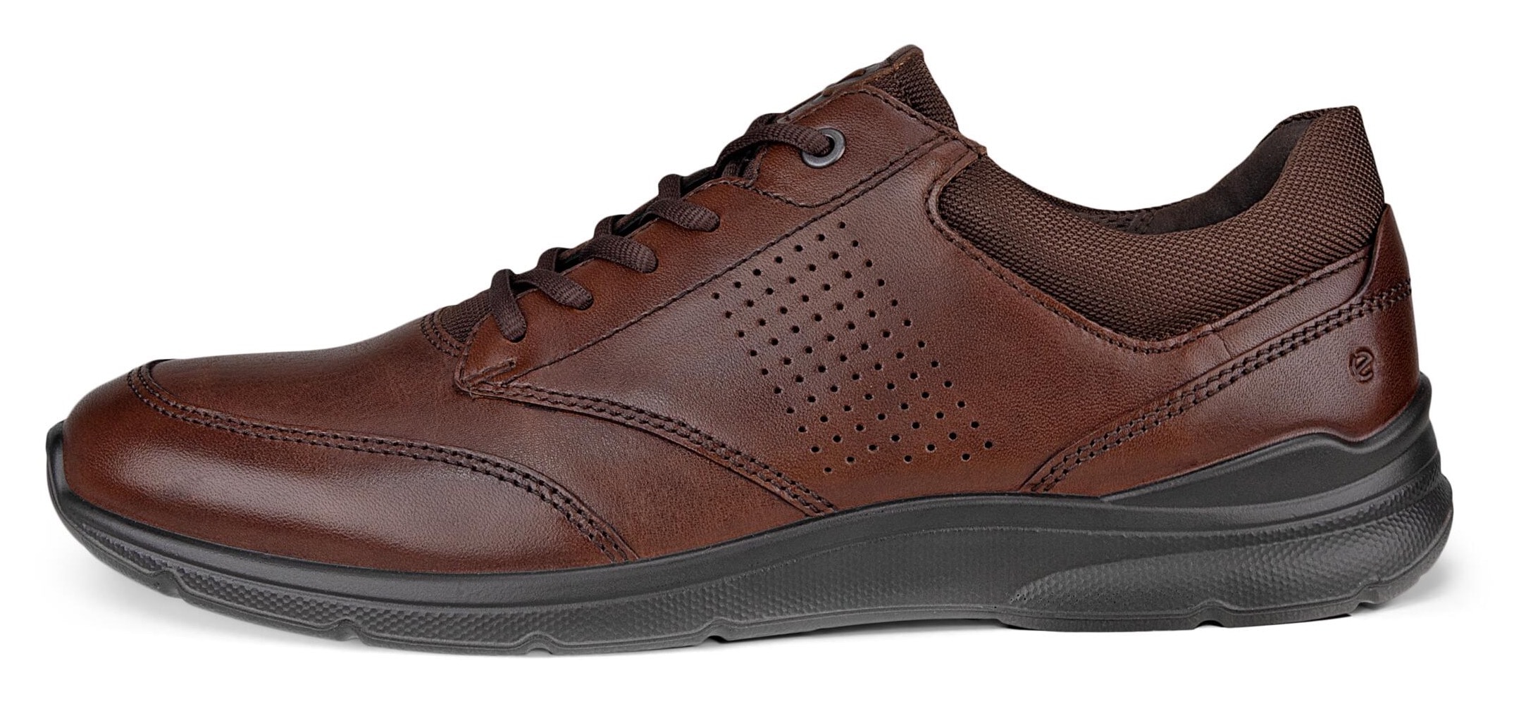 Ecco Schnürschuh »Irving«, Freizeitschuh, Halbschuh, Schnürschuh mit gepolstertem Schaftrand