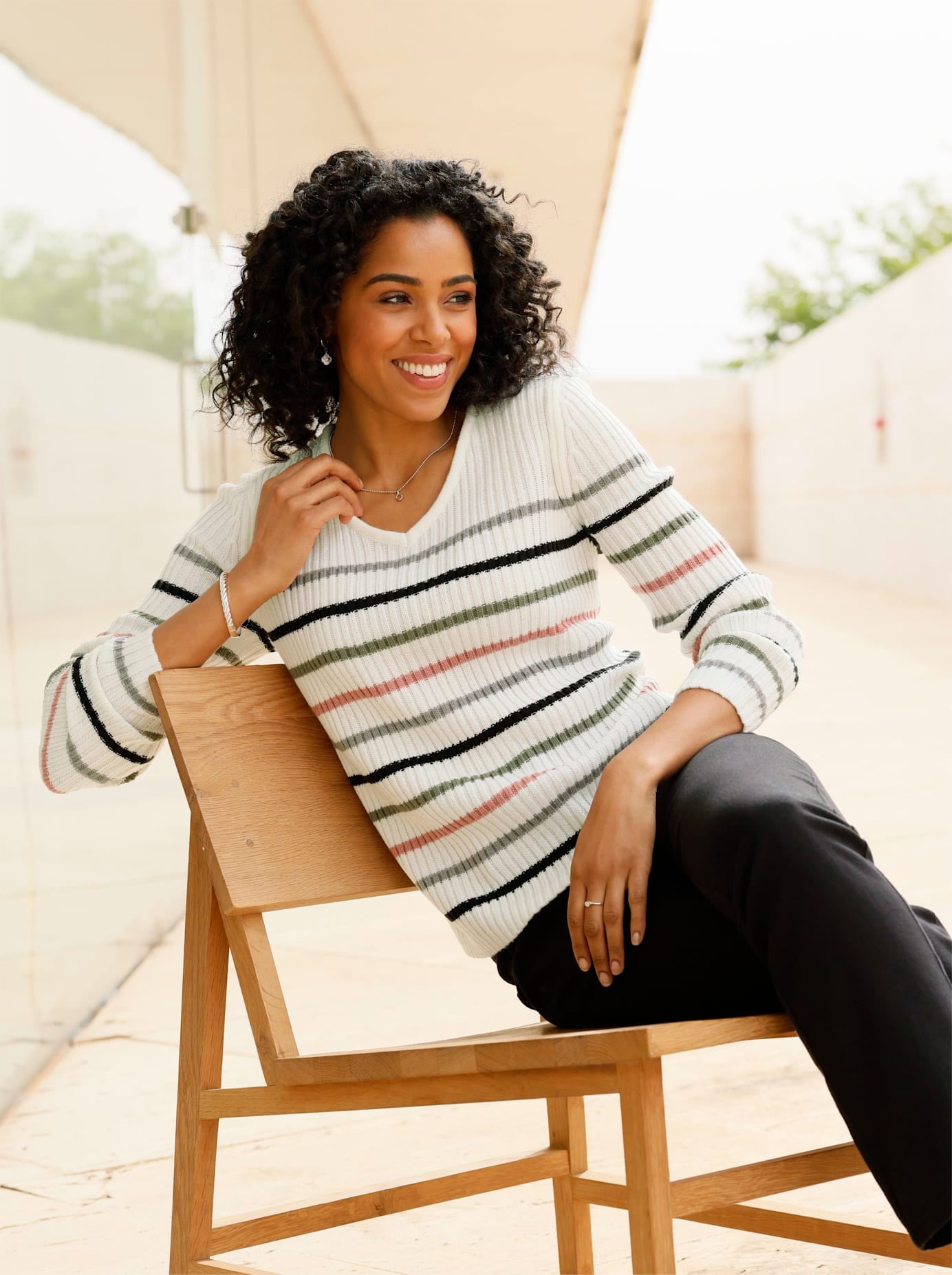 Classic Basics V-Ausschnitt-Pullover "V-Pullover" günstig online kaufen
