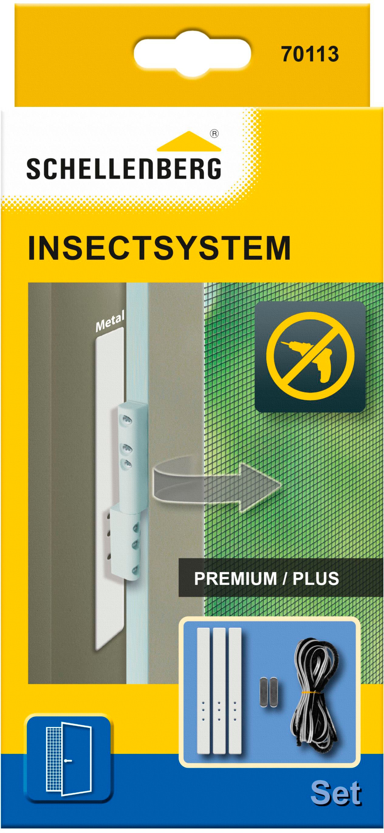 SCHELLENBERG Insektenschutz-Tür »Adapter-Set«, für Insektenschutz Balkontür Plus und Premium, inkl. Bürstendichtung