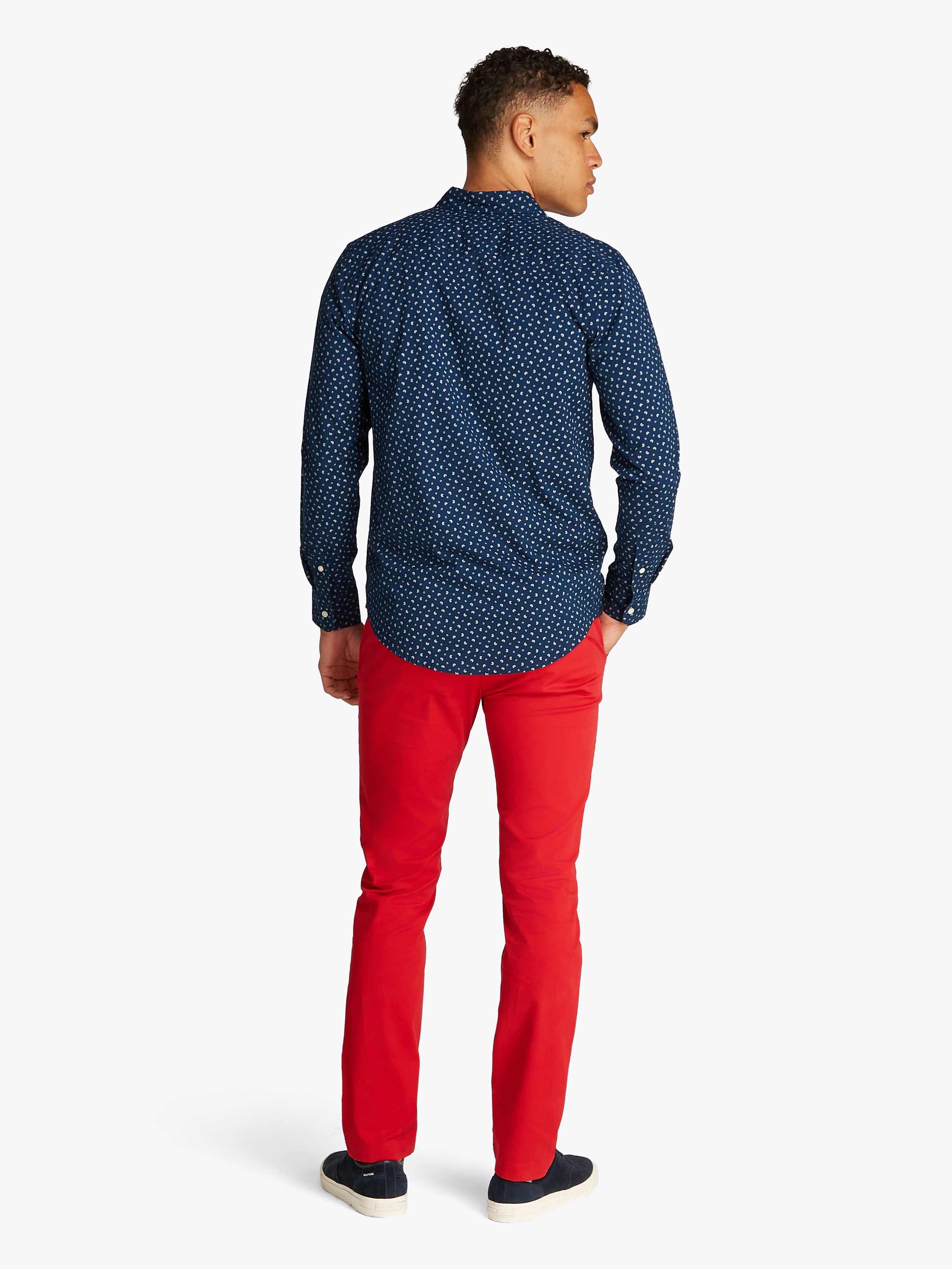 Tommy Hilfiger Langarmhemd »FLEX POPLIN AOP SF SHIRT«, mit Alloverprint