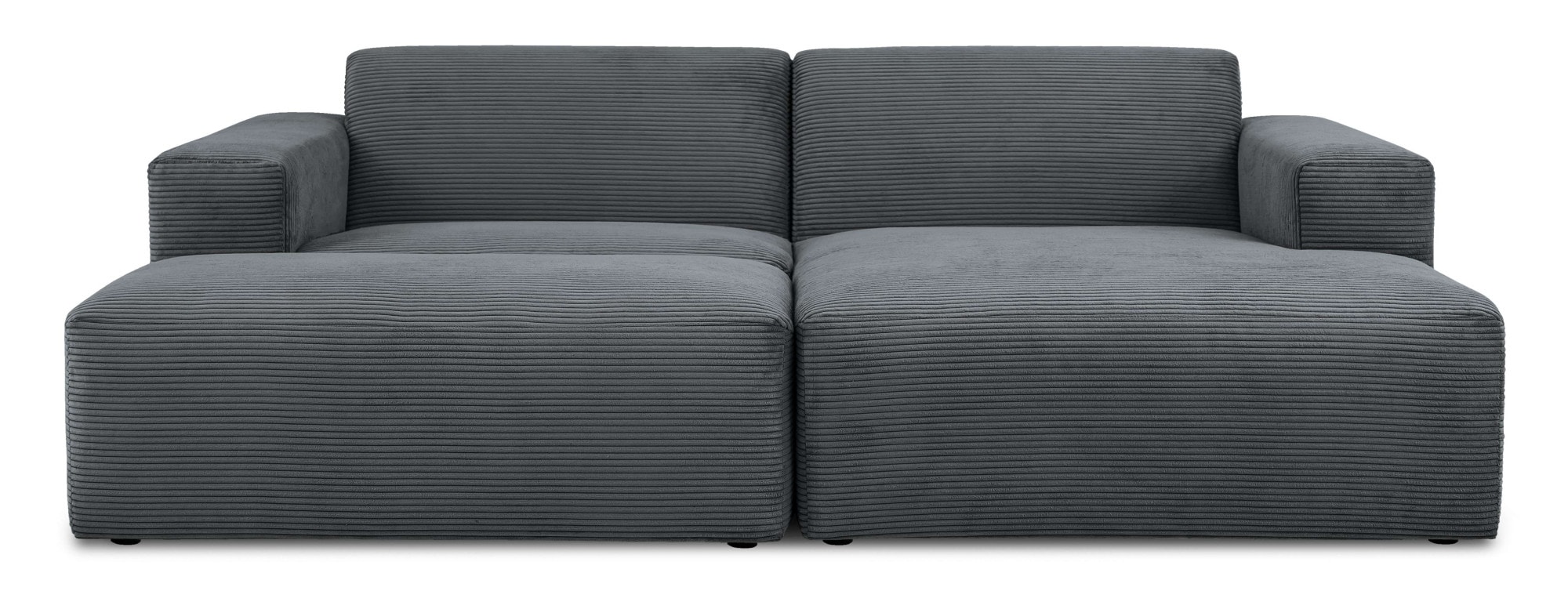INOSIGN Ecksofa »Koa,228cm, L-Form, Modulsofa, Webstoff, Cord«, Designsofa, Set, Hocker inklusive, weicher Lounge-Sitzkomfort