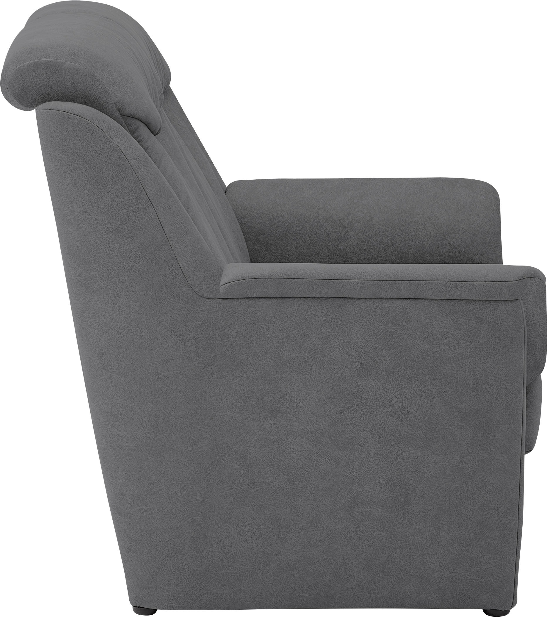 VILLA BECK Polstergarnitur »Lugano«, (Set, 3 tlg.), Kopfteilverstellung, in Sitzhöhe 49 cm, 3-Sitzer und 2x Sessel