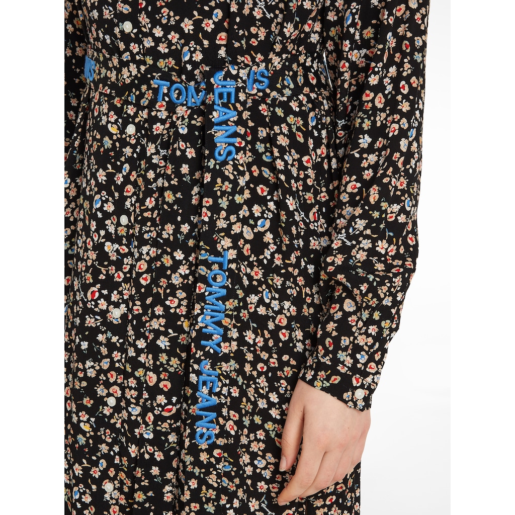 Tommy Jeans Shirtkleid »TJW FLORAL BELTED MIDI DRESS«, (2 tlg.), mit floralem Print & Gürtel