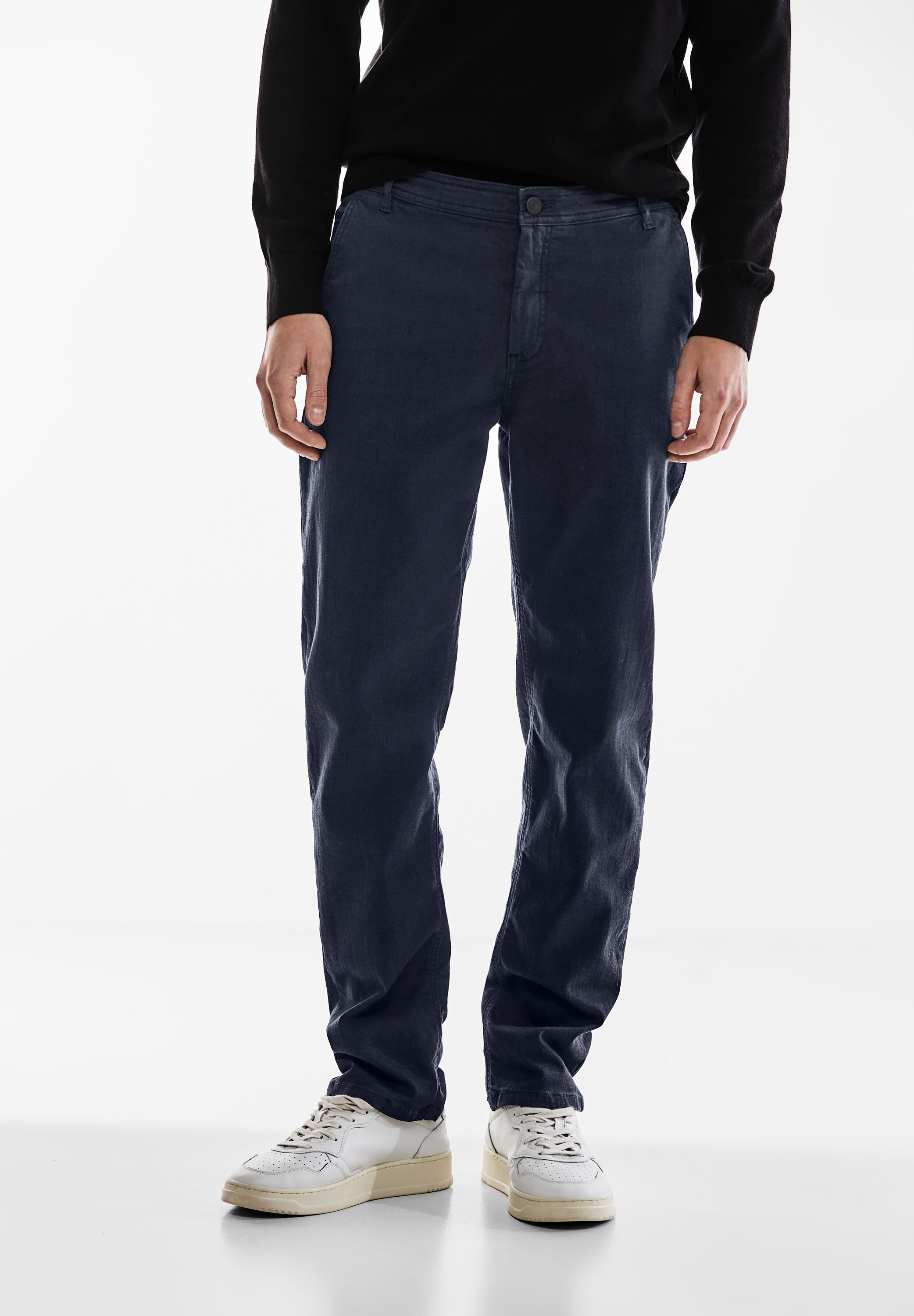 STREET ONE MEN Chinohose, aus Baumwolle mit Stretchanteil