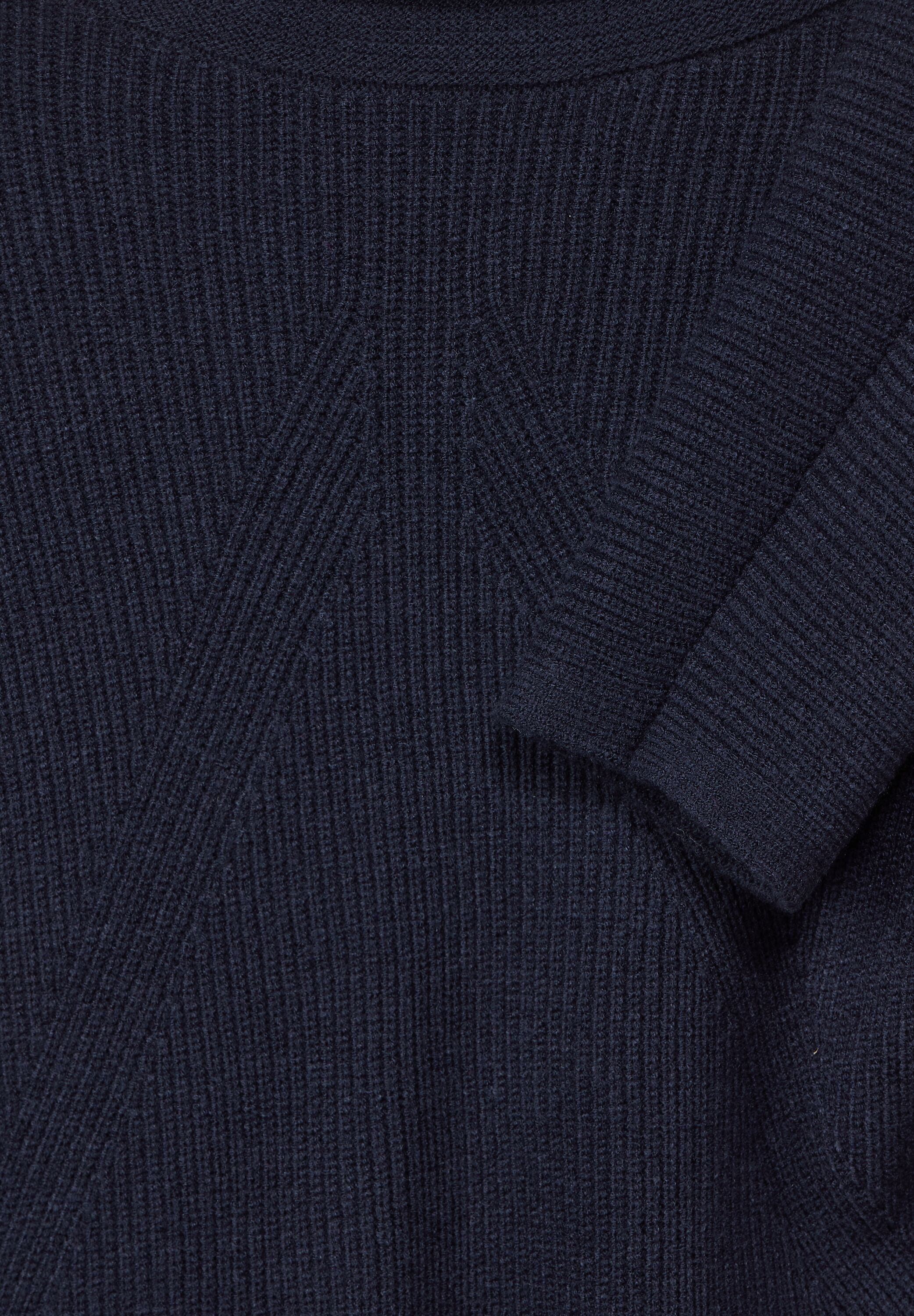 STREET ONE Rollkragenpullover, im angenehmen Materialmix