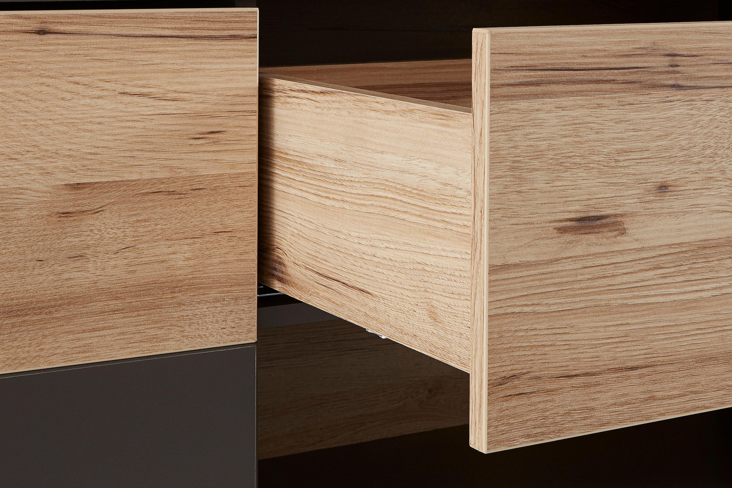FORTE Sideboard »Como«, Kommode, Stauraumschrank, LED Beleuchtung, Soft Close, Stauraum