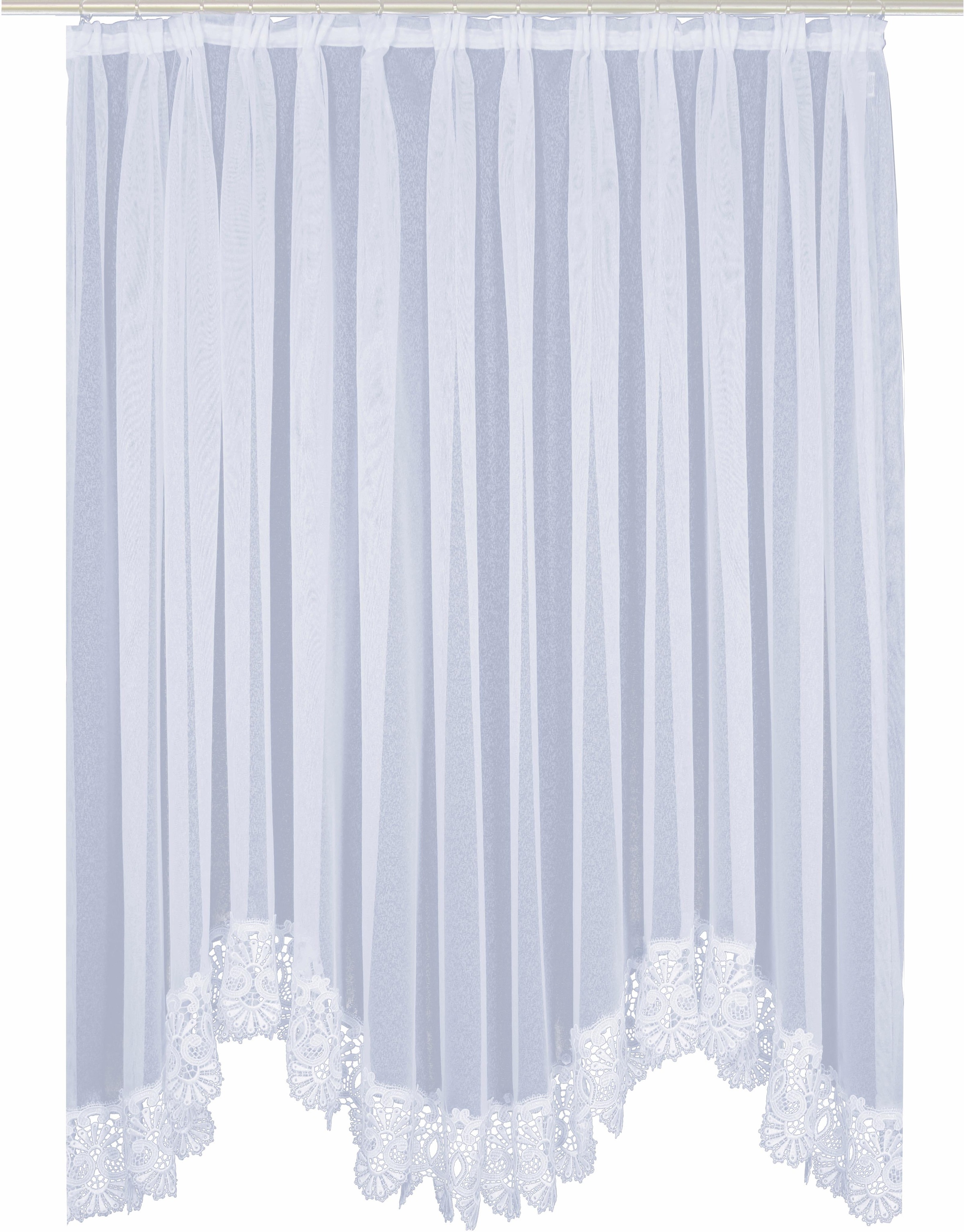 Wirth Gardine "Elvira" Faltenband 1 Stk. tlg. Welle günstig online kaufen