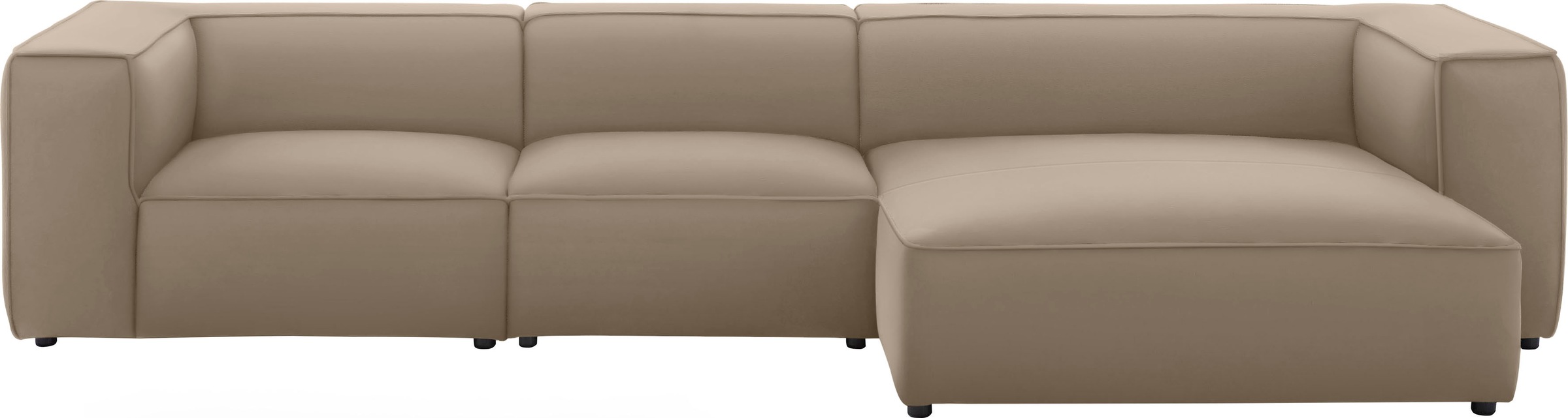 W.SCHILLIG Ecksofa "around-the-block", mit eleganter Biese, mit Federkern, günstig online kaufen