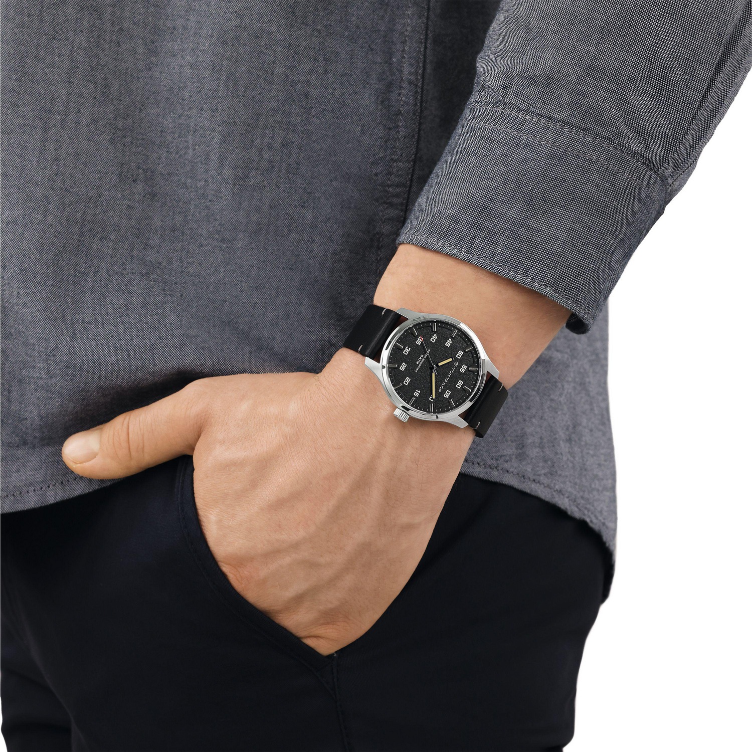 TOM TAILOR Quarzuhr Armbanduhr, Herrenuhr, Lederarmband, analog