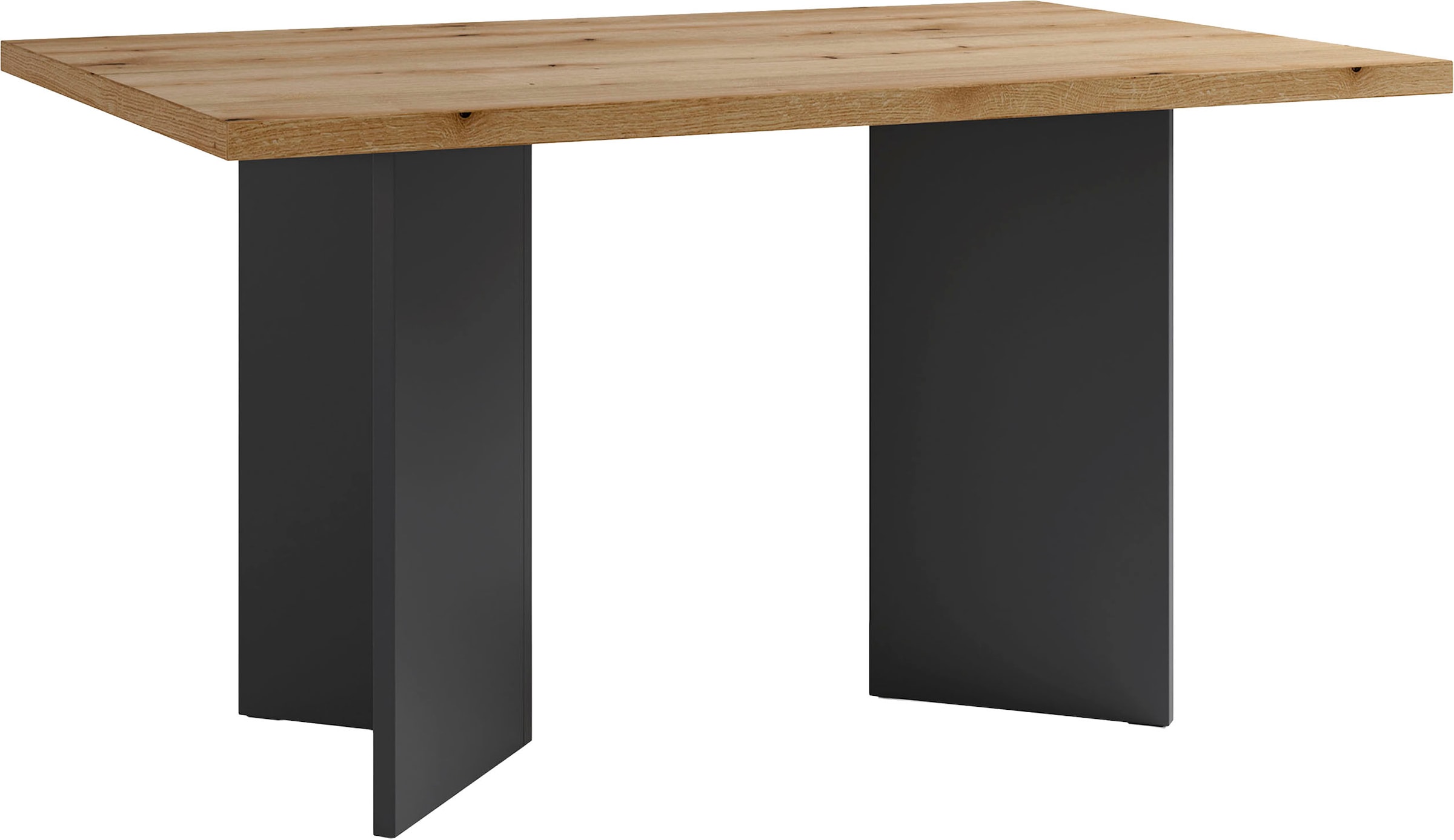 byLIVING Esstisch "Marten" 1 Stk. tlg. moderner Wangentisch in Eiche Nachbi günstig online kaufen