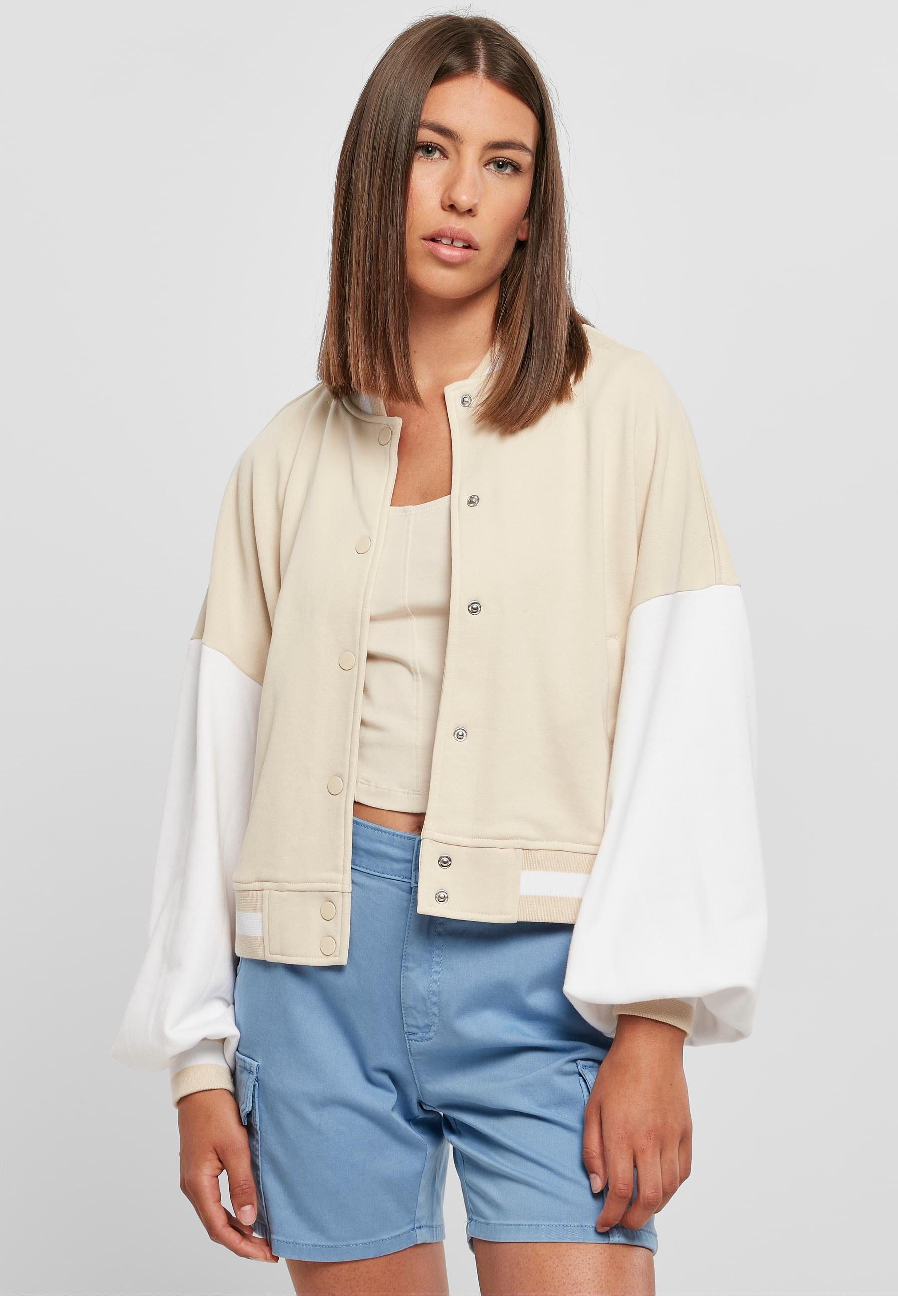 URBAN CLASSICS Collegejacke »Urban Classics Damen«, (1 St.), ohne Kapuze