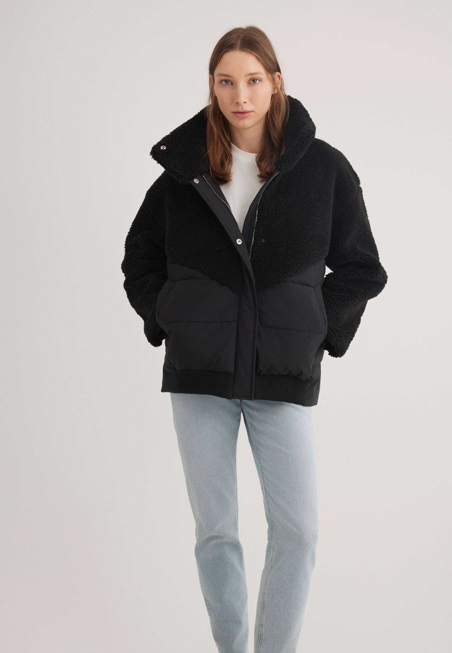 Mavi Blouson »SHERPA PUFFER«, Jacke Sherpa