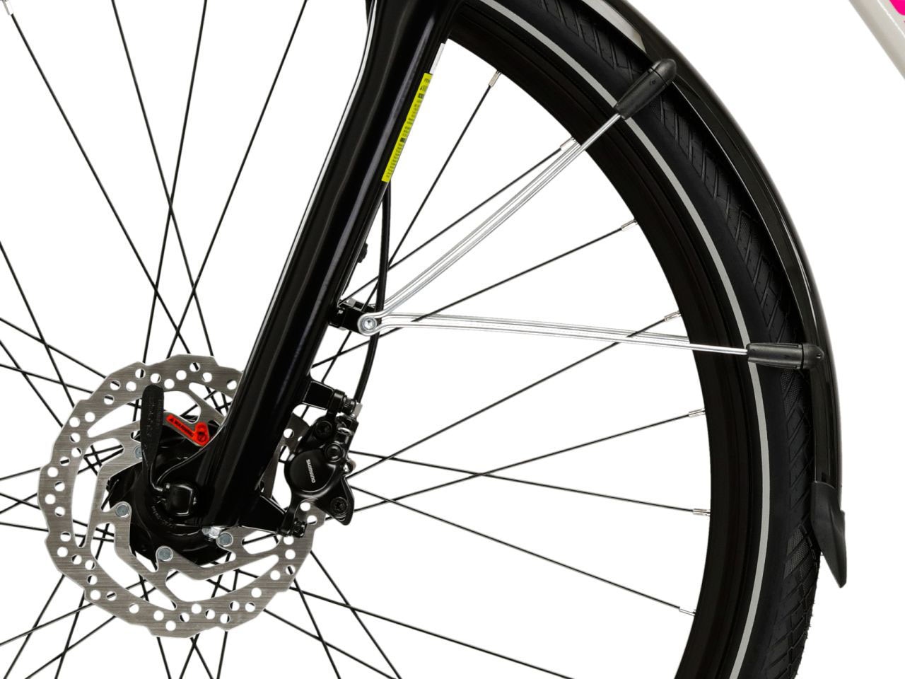 Kross Trekkingrad »Damen-Trekkingrad 28" Trans 5.0 Grau 18 Gänge« 18 Gang Shimano CUES U3020 Schaltwerk Kettenschaltung