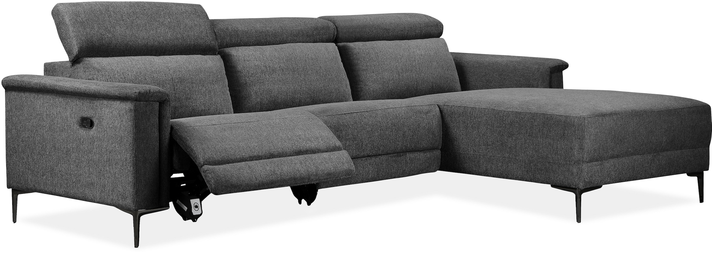 Places of Style Ecksofa Lund, mit man. o. elektr. Relaxfunktion und USB/ Kopfteilverstellung