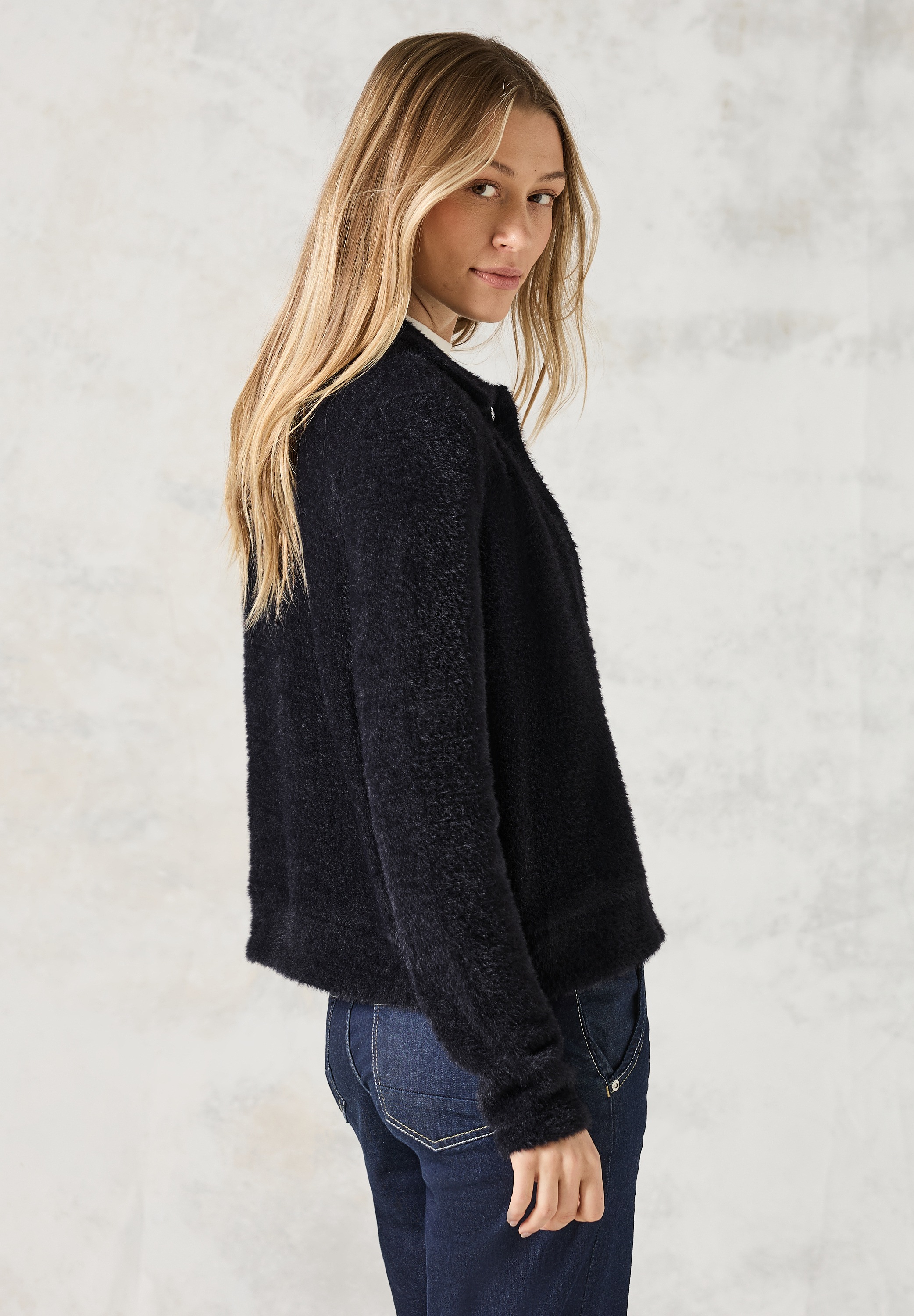 Cecil Cardigan, aus softem Materialmix