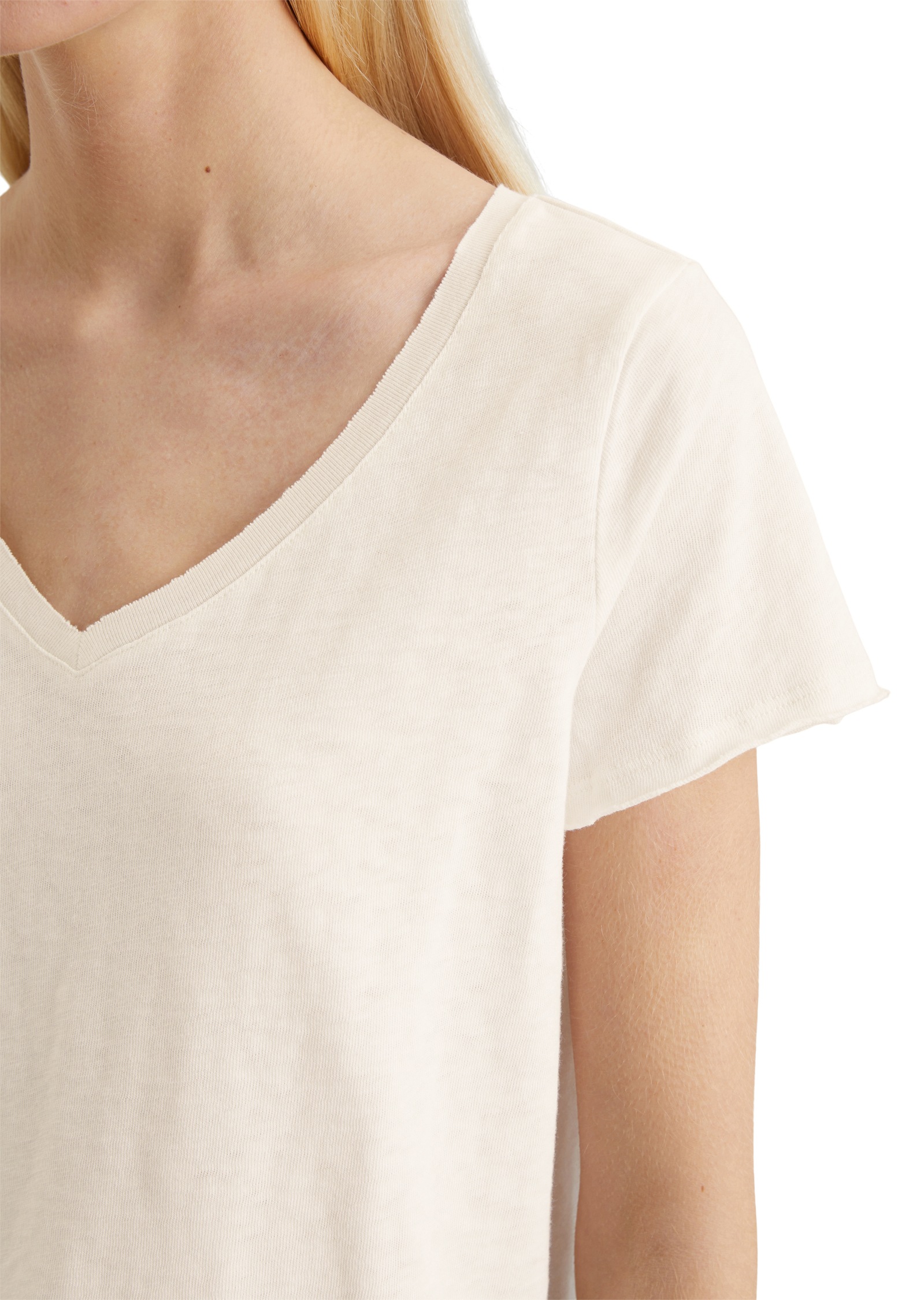 Thumbnail - Marc OPolo DENIM T-Shirt mit abgerundetem V-Neck