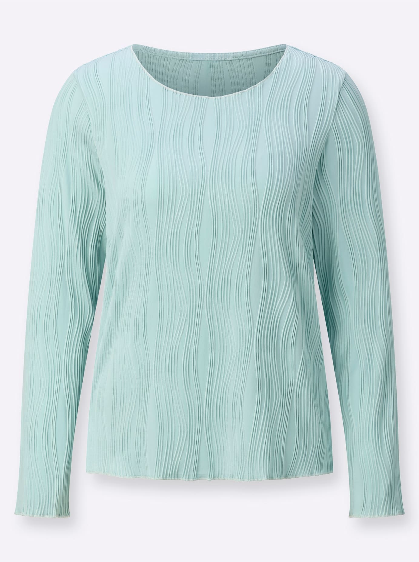 creation L Langarmshirt »Jacquard-Shirt«, (1 tlg.)