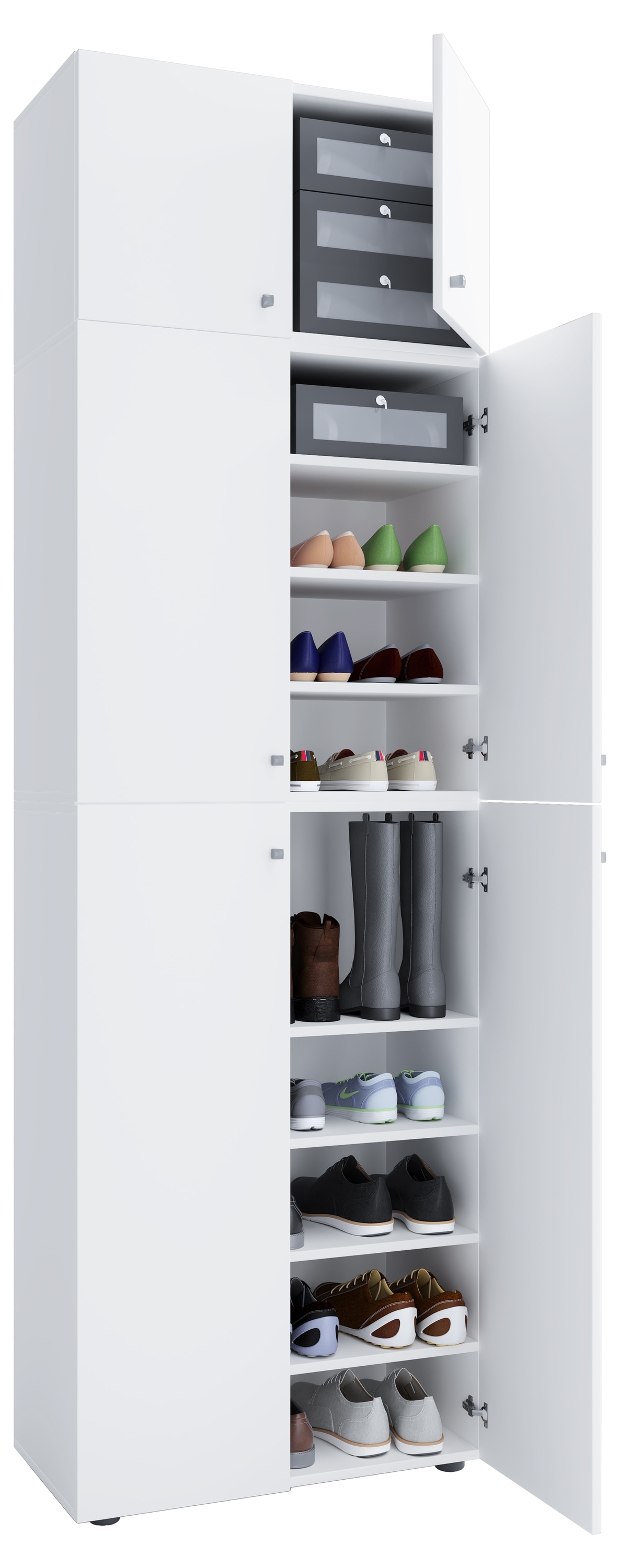 VCM Schuhschrank "XXL Schuhschrank Kleiderschrank Schrank Lona 9f A" 1 Stk. tlg.