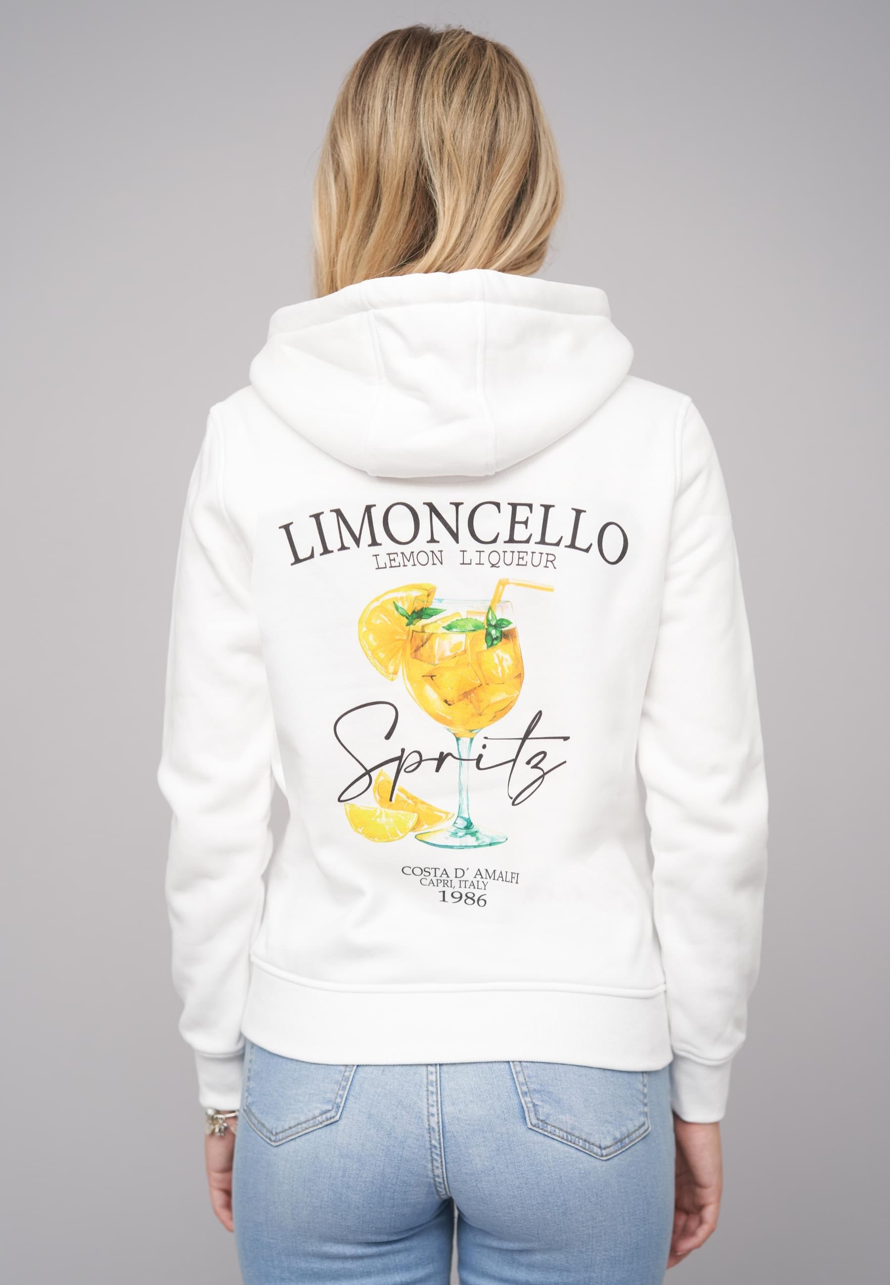 CLOUD 5IVE Kapuzenpullover »CLOUD 5IVE Ladies Limoncello Spritz White Hoody«, (1 tlg.)