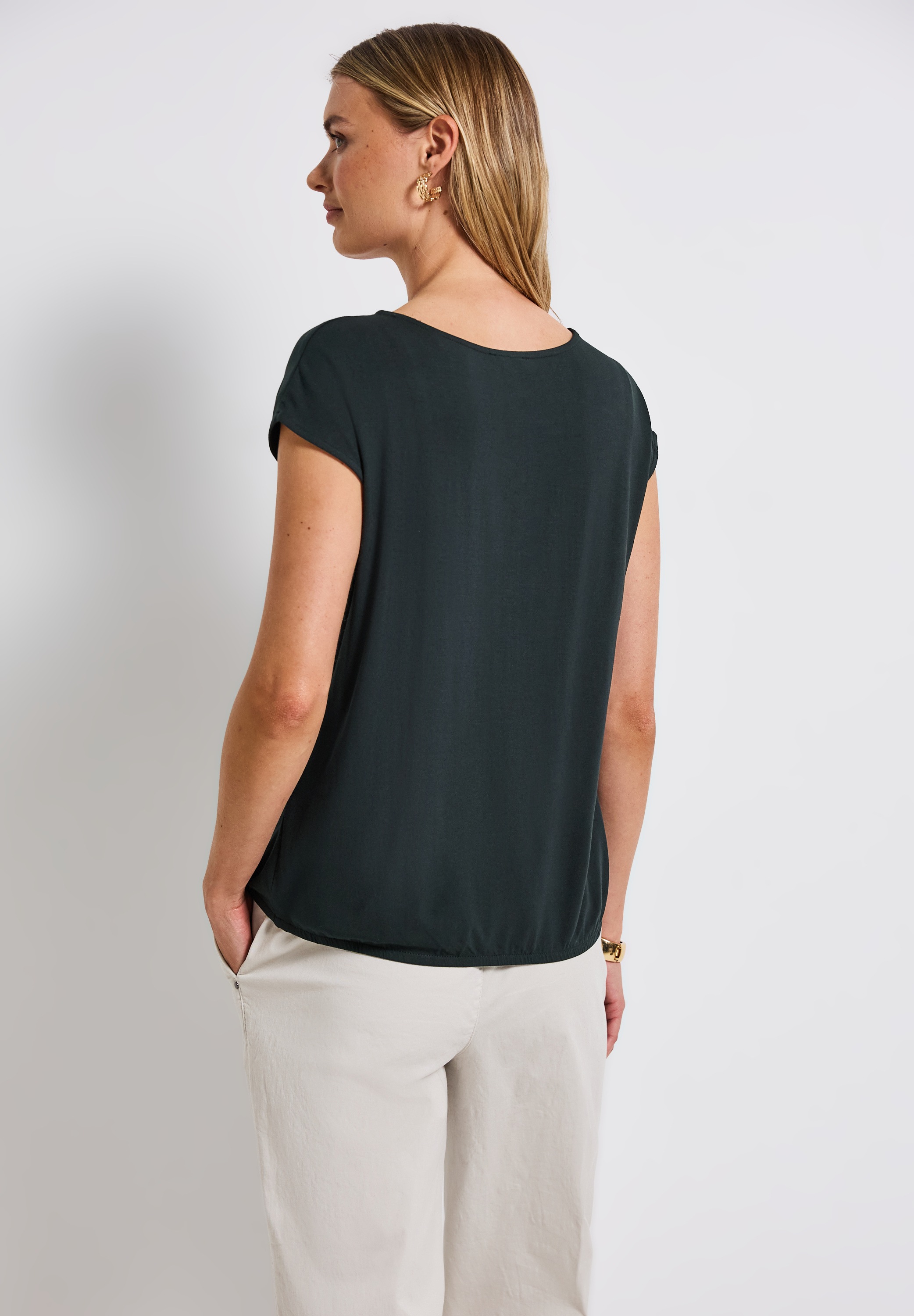 STREET ONE T-Shirt, bestehend aus einem Materialmix