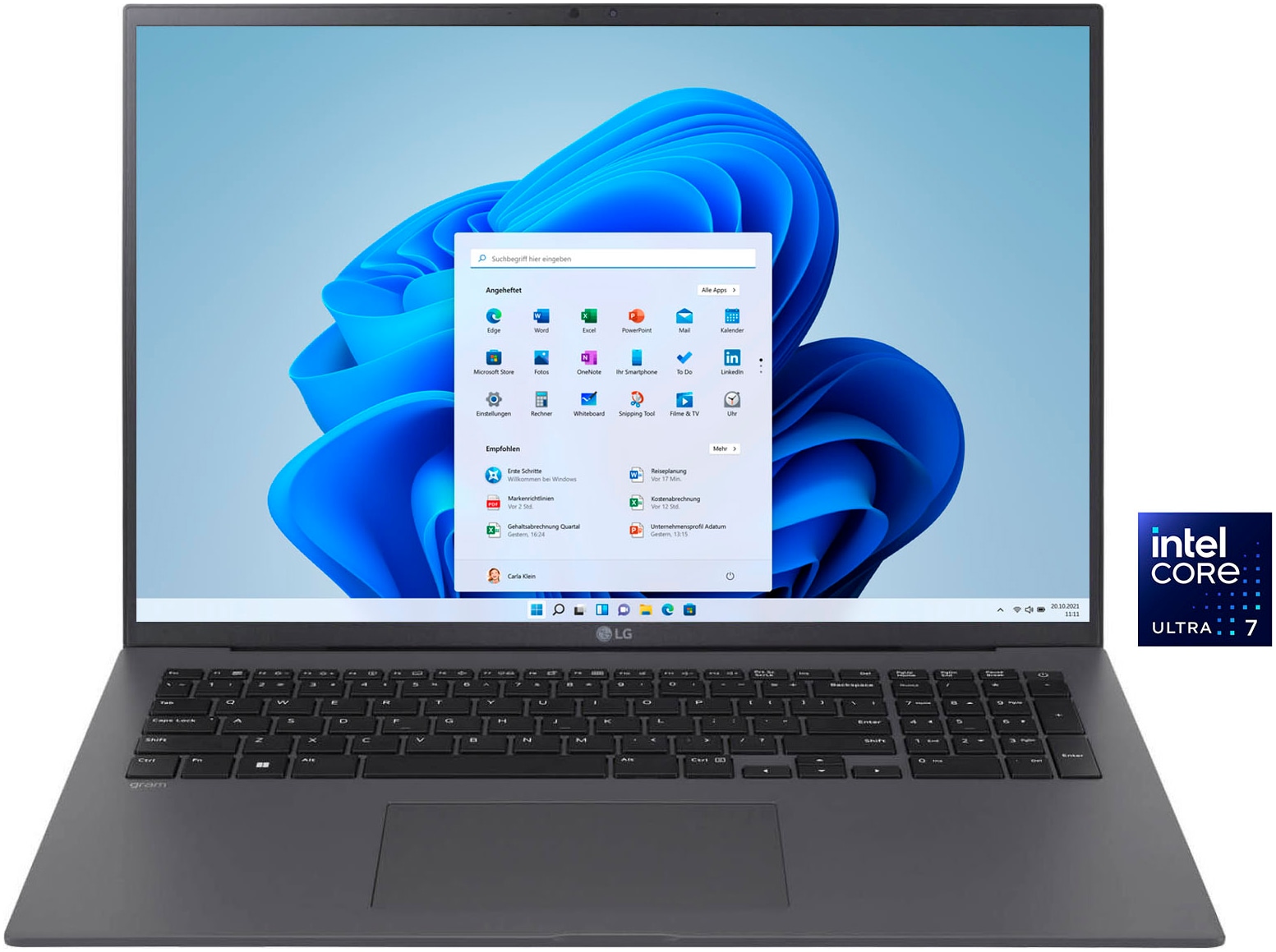 LG Business-Notebook »Gram 17" Ultralight Laptop, IPS-Display, 32 GB RAM, Windows 11 Home,«, 43,18 cm, / 17 Zoll, Intel, Core Ultra 7, ARC, 2000 GB SSD, 17Z90S-G.AD7CG