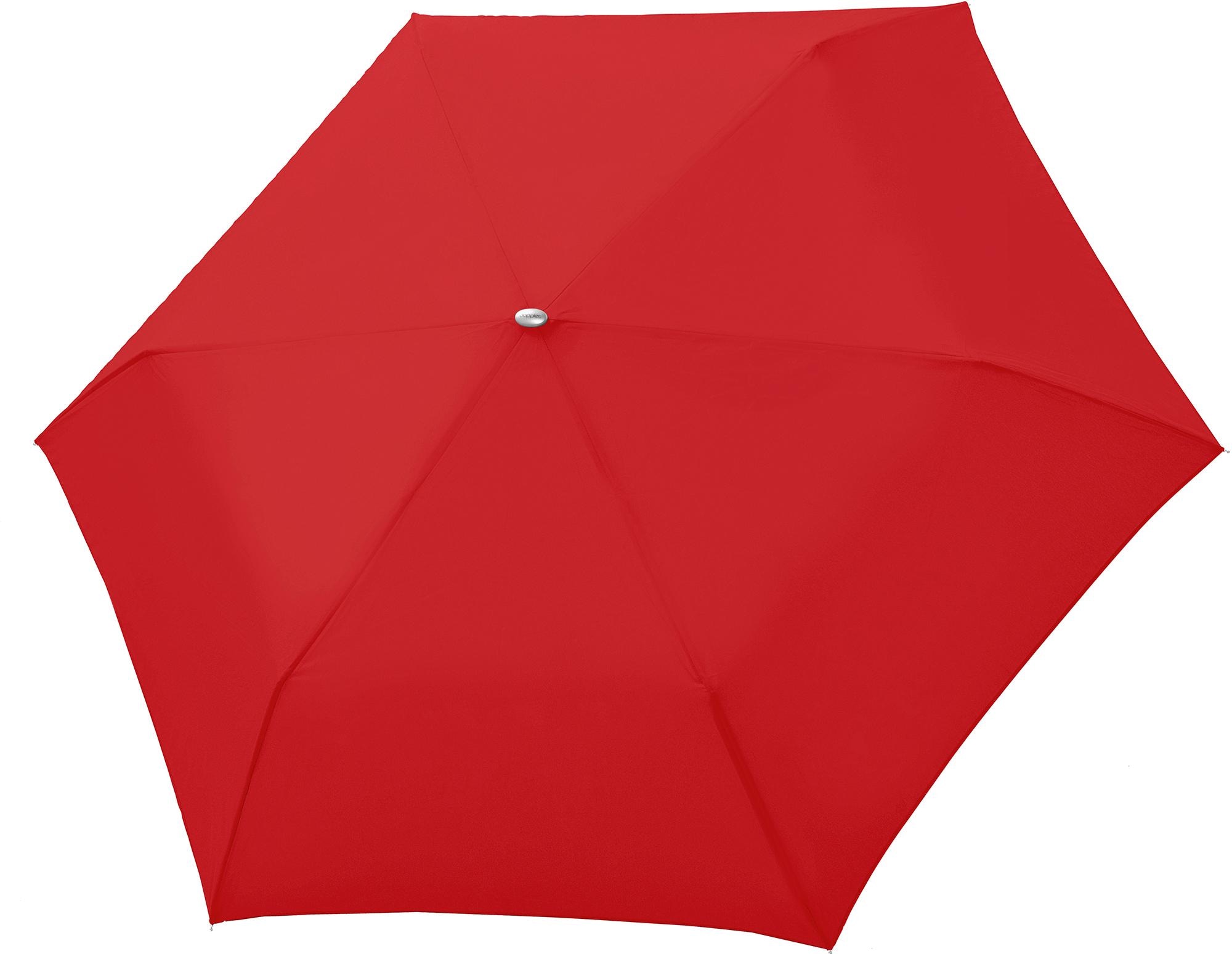 Slim Taschenregenschirm bestellen Mini doppler® online BAUR | »Carbonsteel Red« uni,