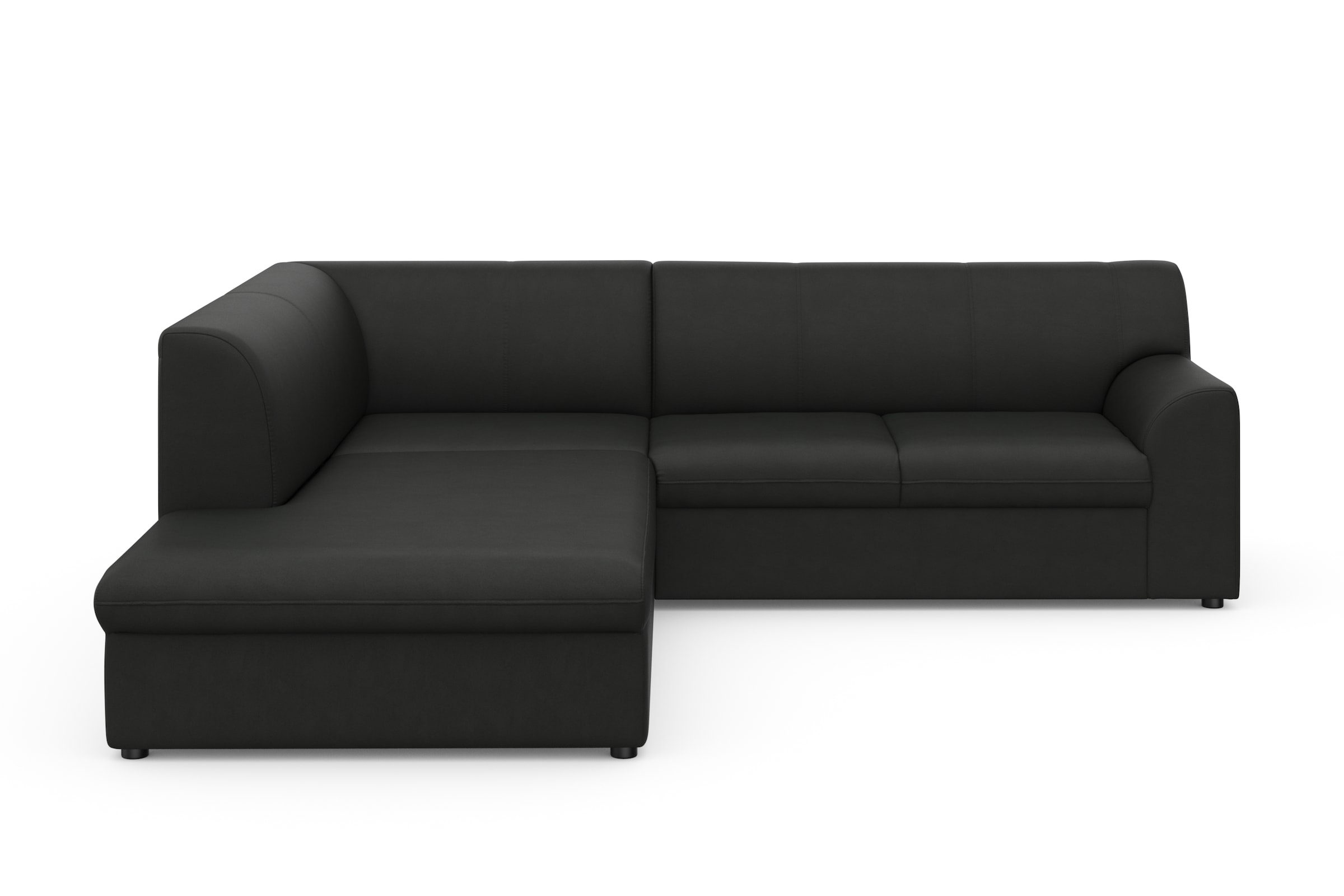DOMO collection Ecksofa »Topper zeitlos elegant, kompakte Stellmaße, OTTOs Choice, L-Form«, mit Ottomane, wahlweise mit Schlaffunktion