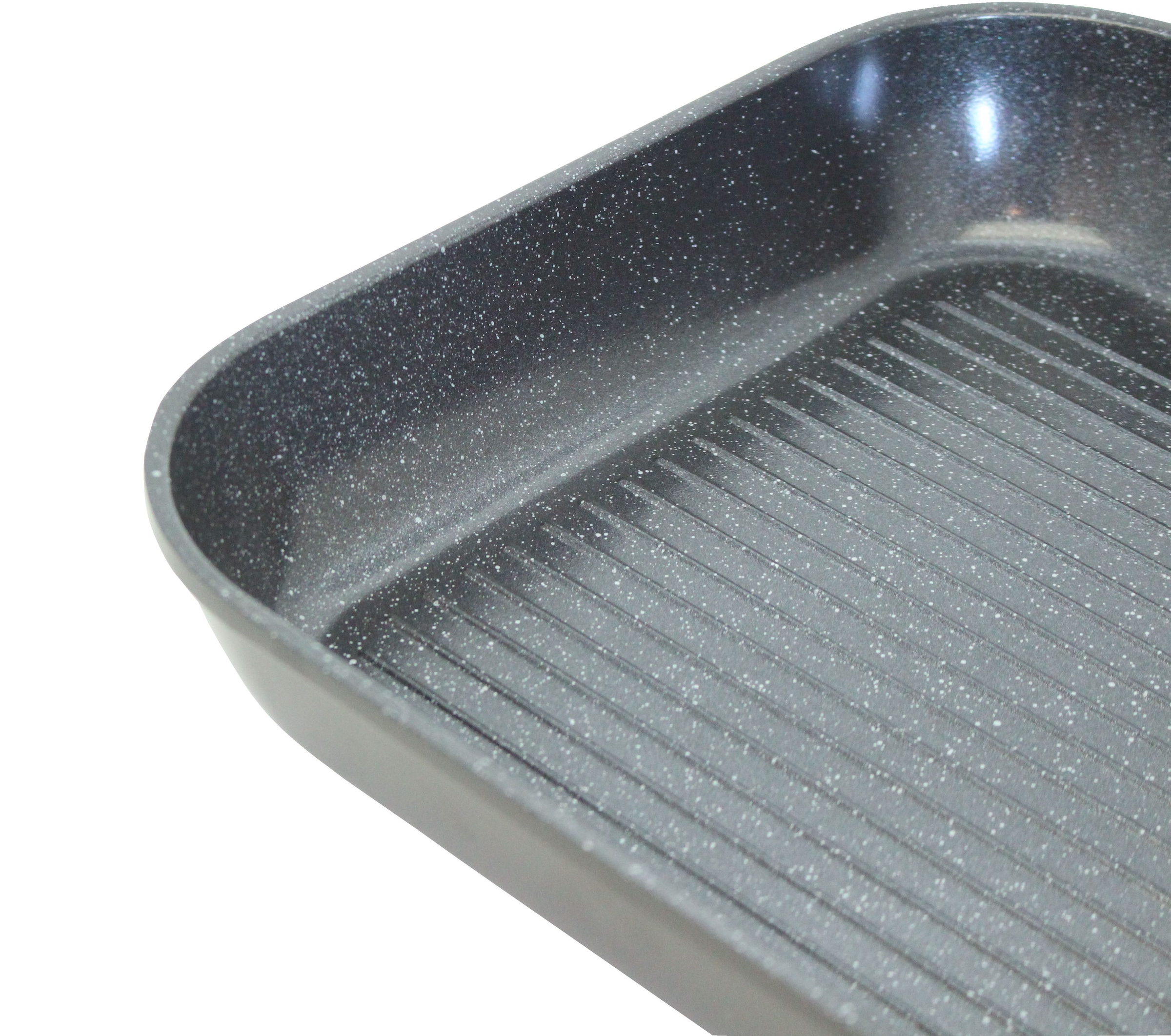 Elo Grillpfanne »Siloncast Grillpfanne 28 cm, mit großer Grillfläche«, Aluminiumguss, (1 tlg.), antihaftbeschichtet, hitzeisolierender Stiel, für alle Herdarten
