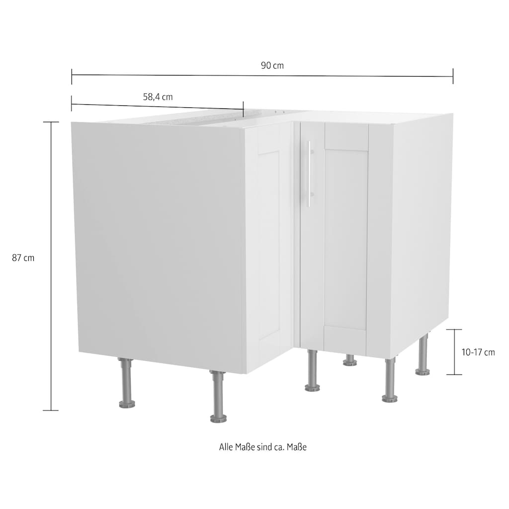 OPTIFIT Eckunterschrank »Ahus«