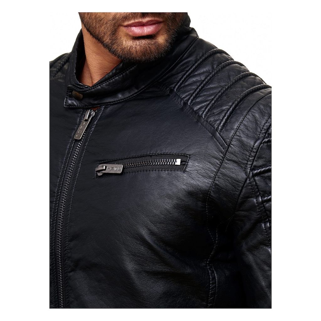 RedBridge Bikerjacke »Oxnard«, im Biker-Design