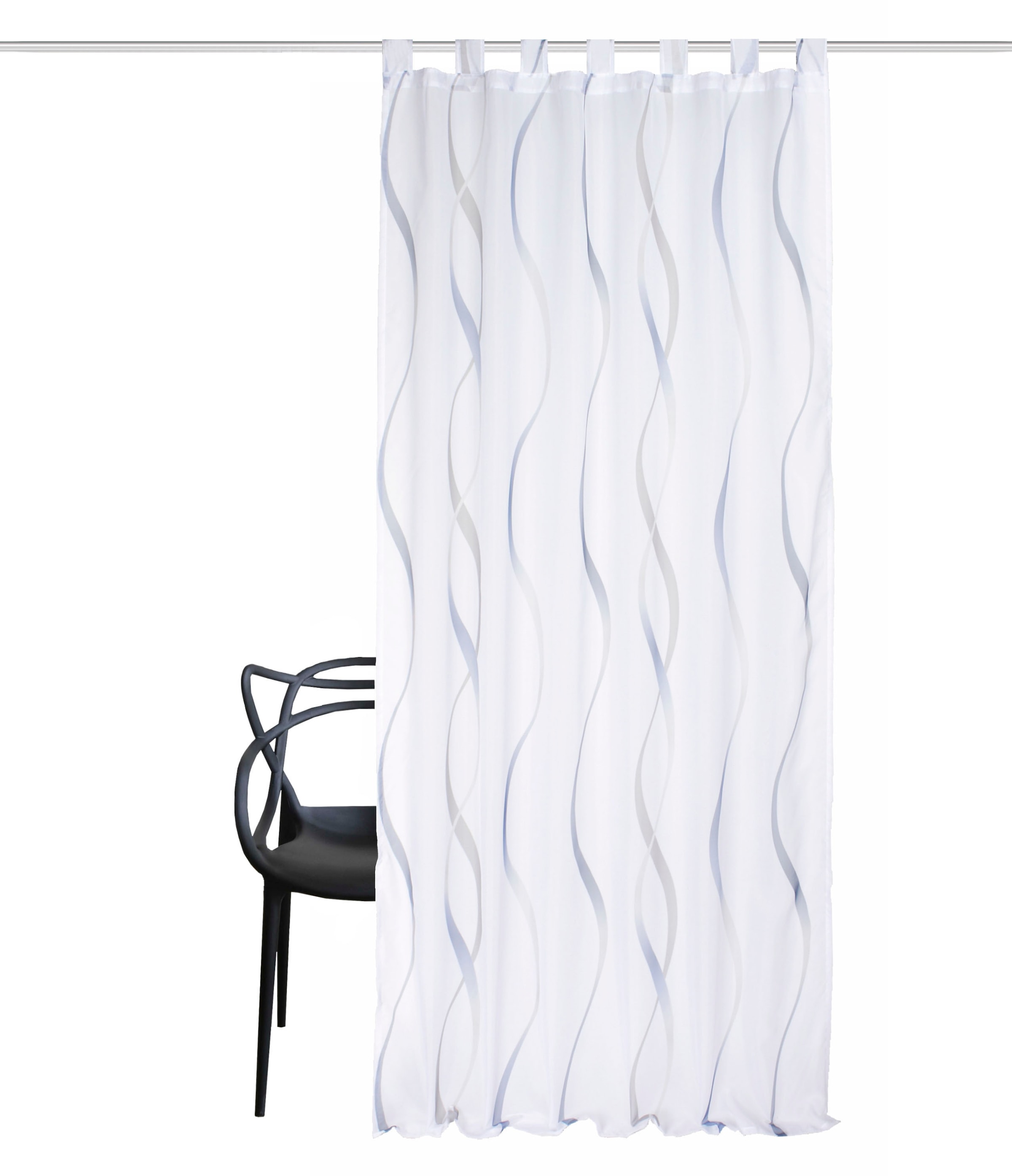 HOME WOHNIDEEN Vorhang "SCHLAUFENSCHAL" Schlaufen 1 Stk. tlg. Schlaufenscha günstig online kaufen