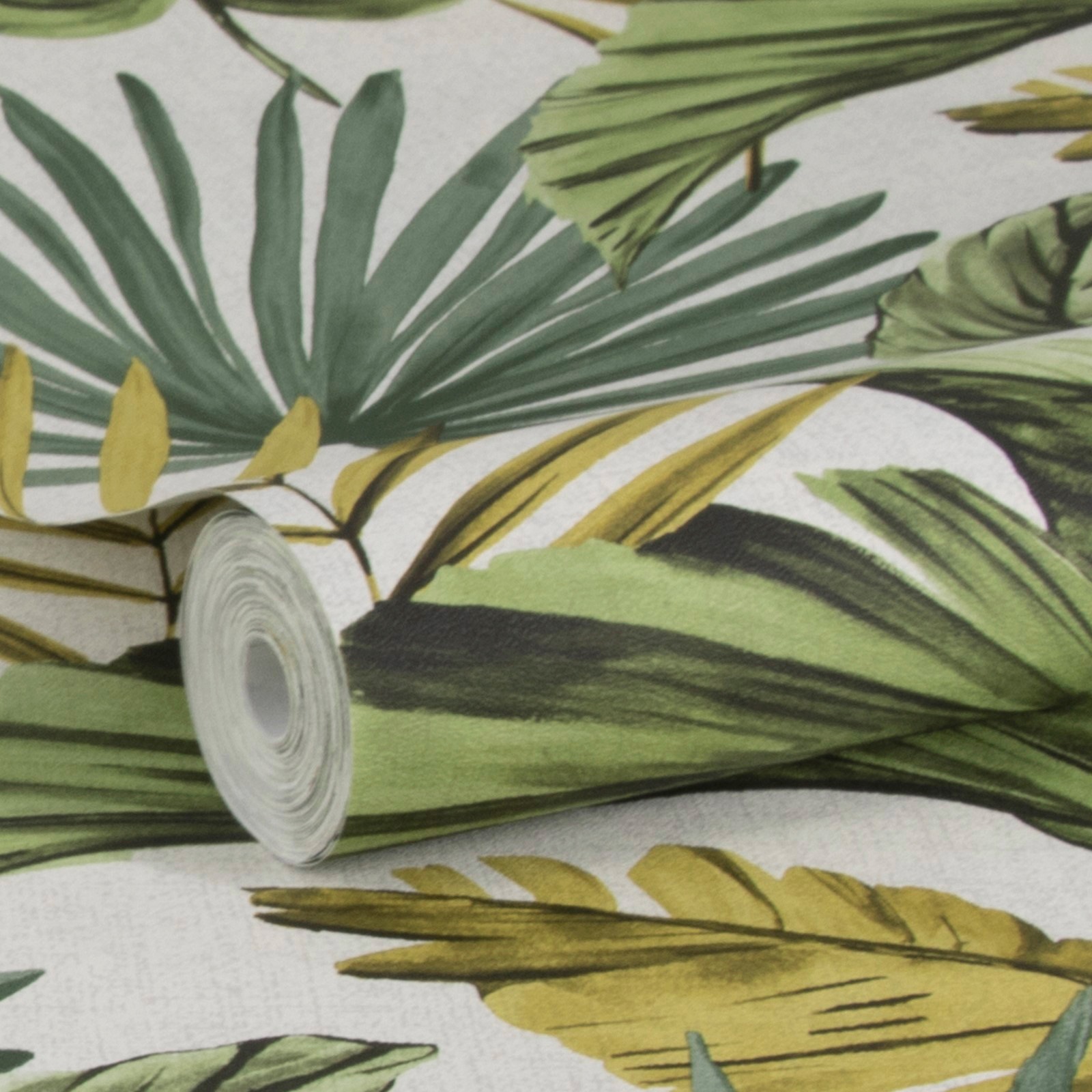 WOW Vliestapete »Flow Grün/Naturel«, FSC® zertifiziert, mit lebhaftem Druck, 10 Meter Länge