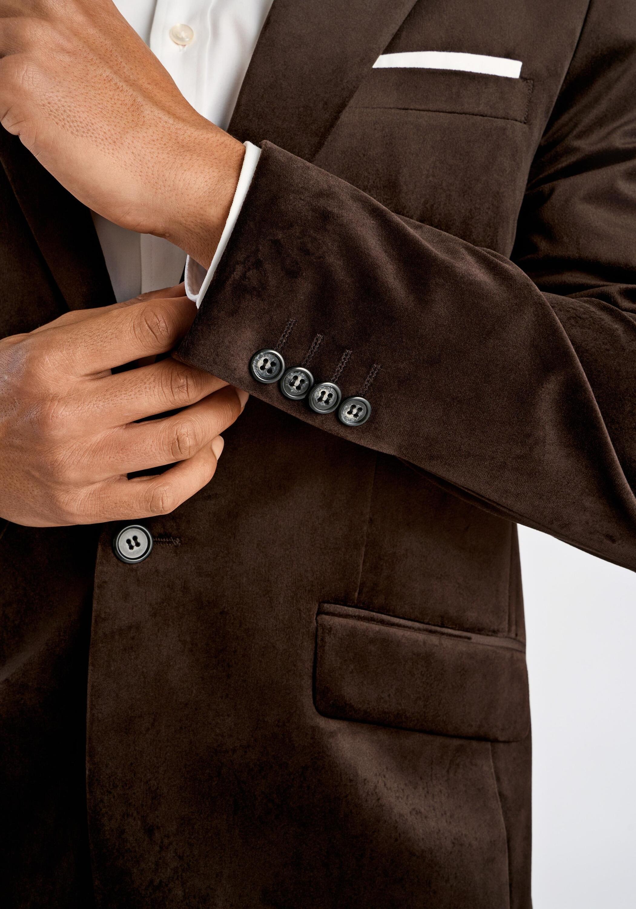 Lindbergh Slim Fit Suit Jacket Brown 52 3