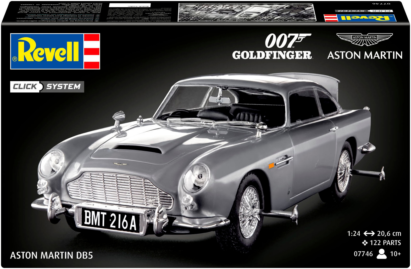 Revell® Modellbausatz »Click System, James Bond 007 Aston Martin DB5«, 1:24, Made in Europe